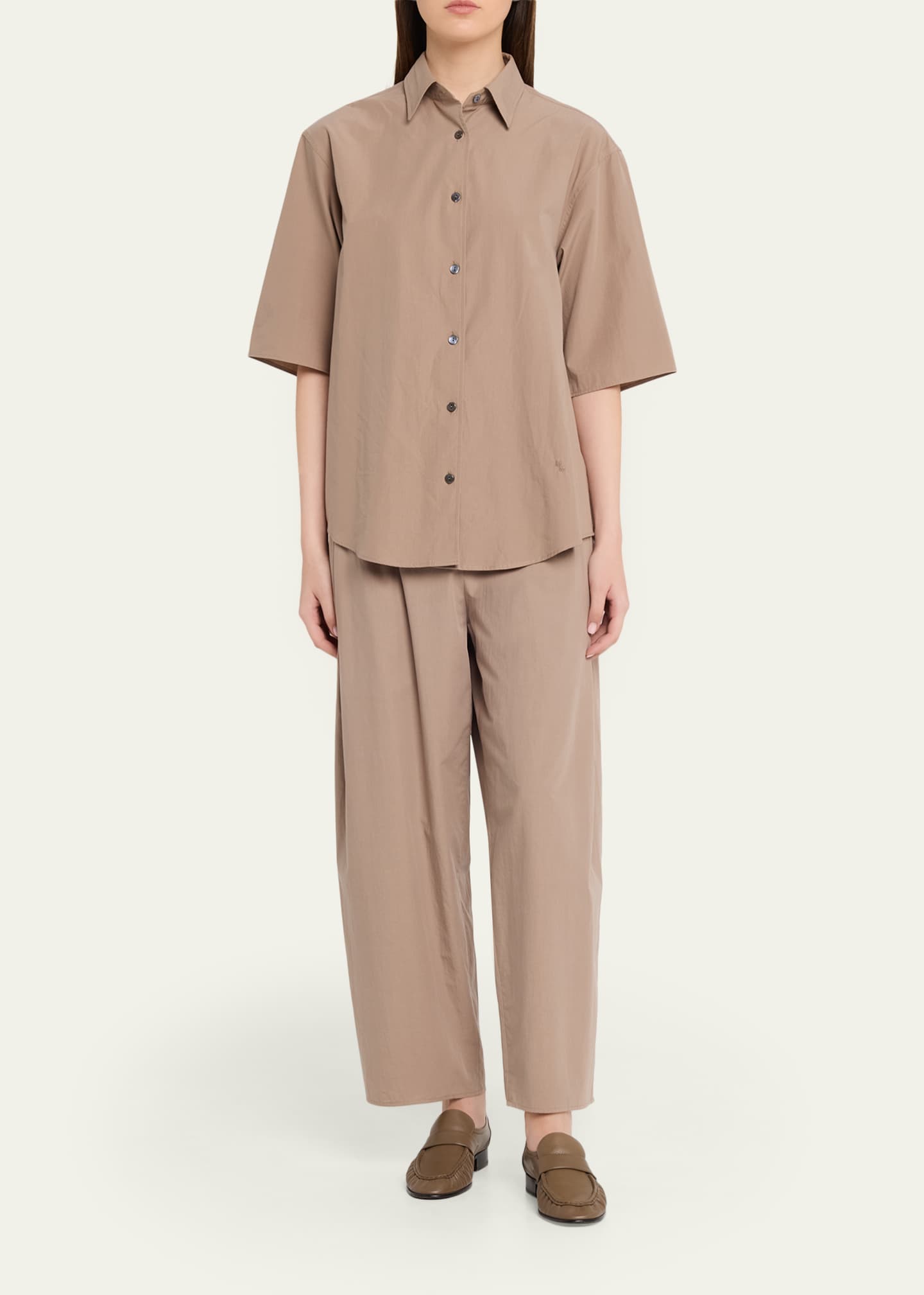 MARIA McMANUS チノパン MARIA MCMANUS Drawstring Balloon Tapered-Leg Trousers - Bergdorf