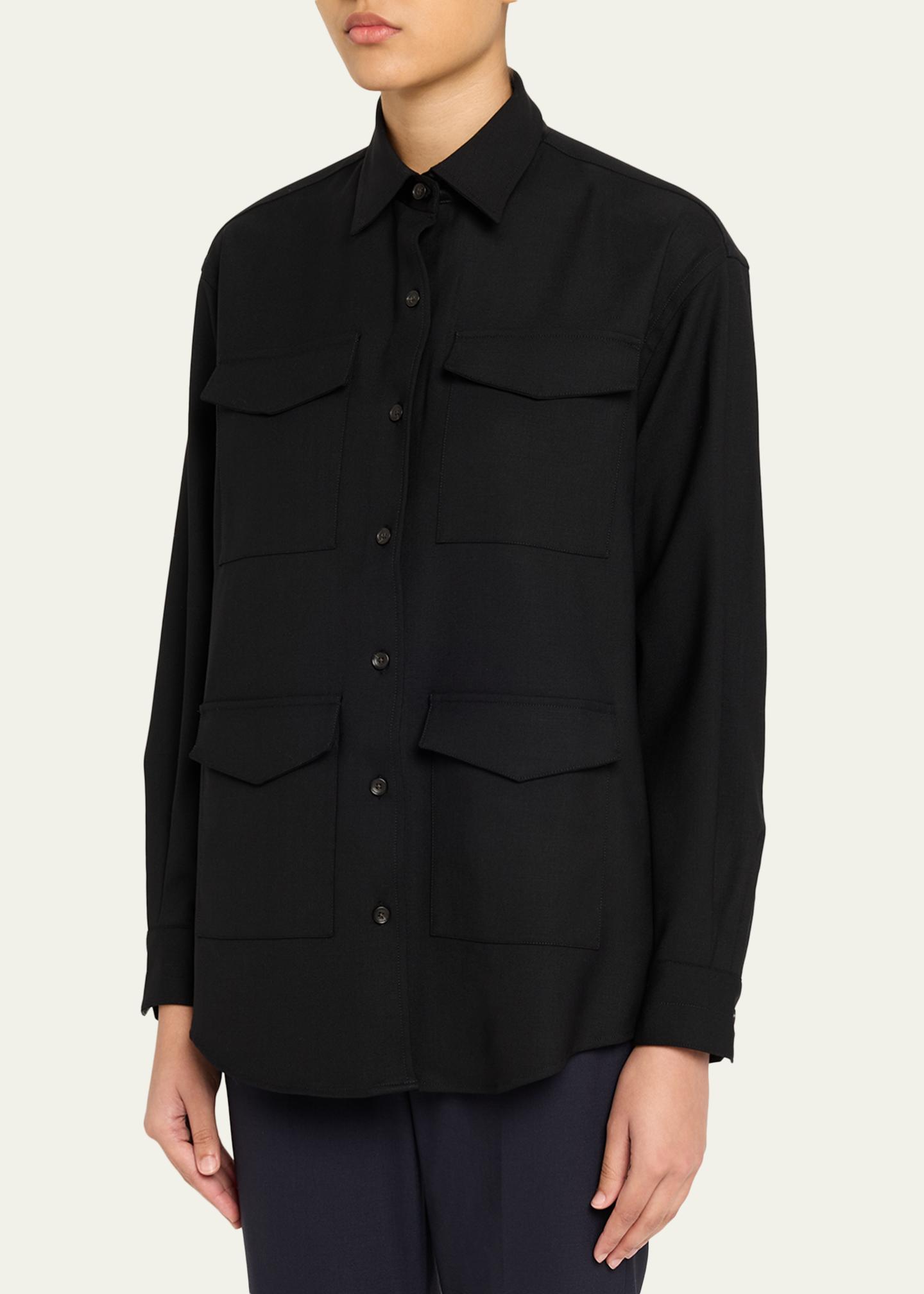 MARIA MCMANUS Wool Cargo Jacket - Bergdorf Goodman