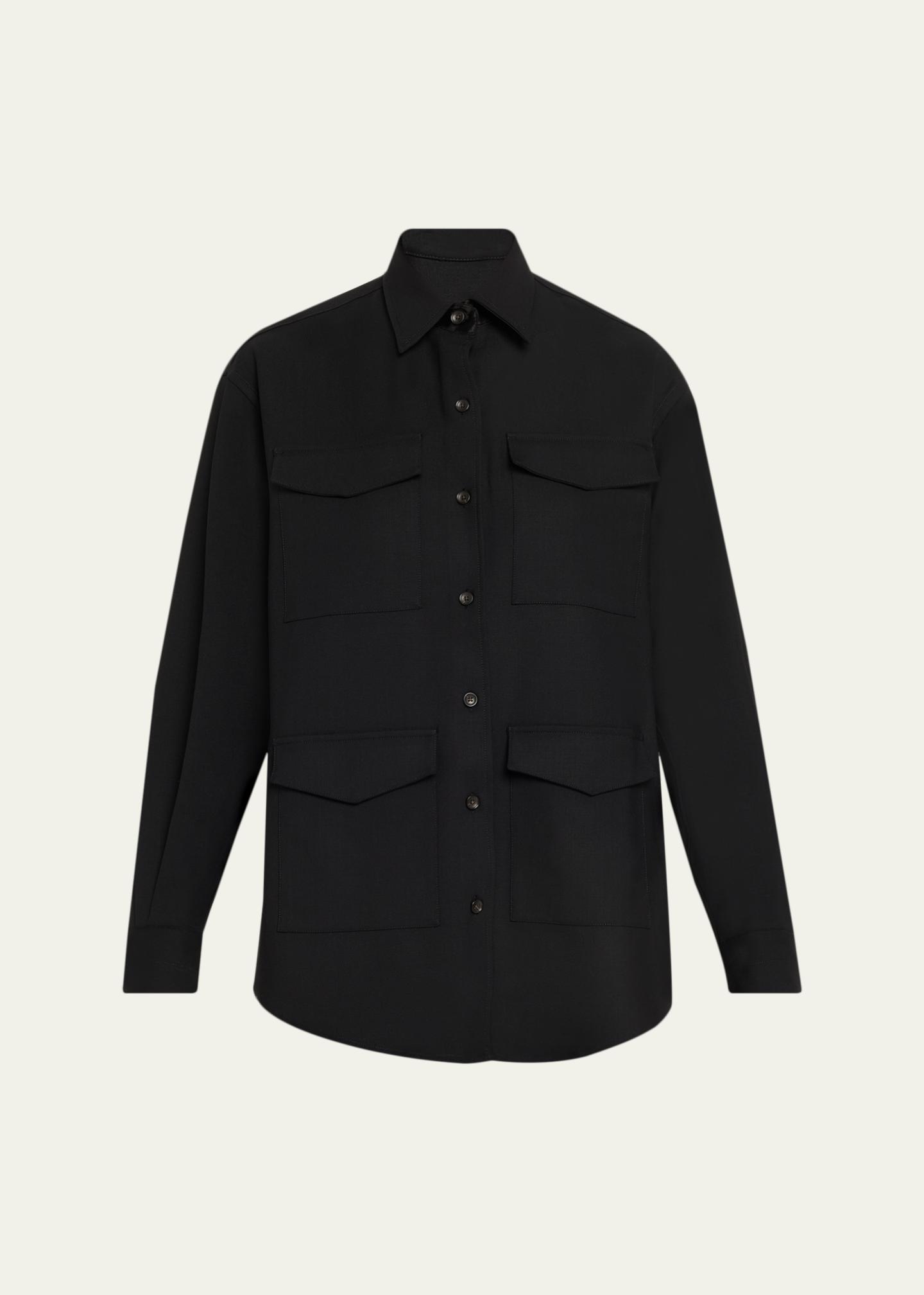 MARIA MCMANUS Wool Cargo Jacket - Bergdorf Goodman
