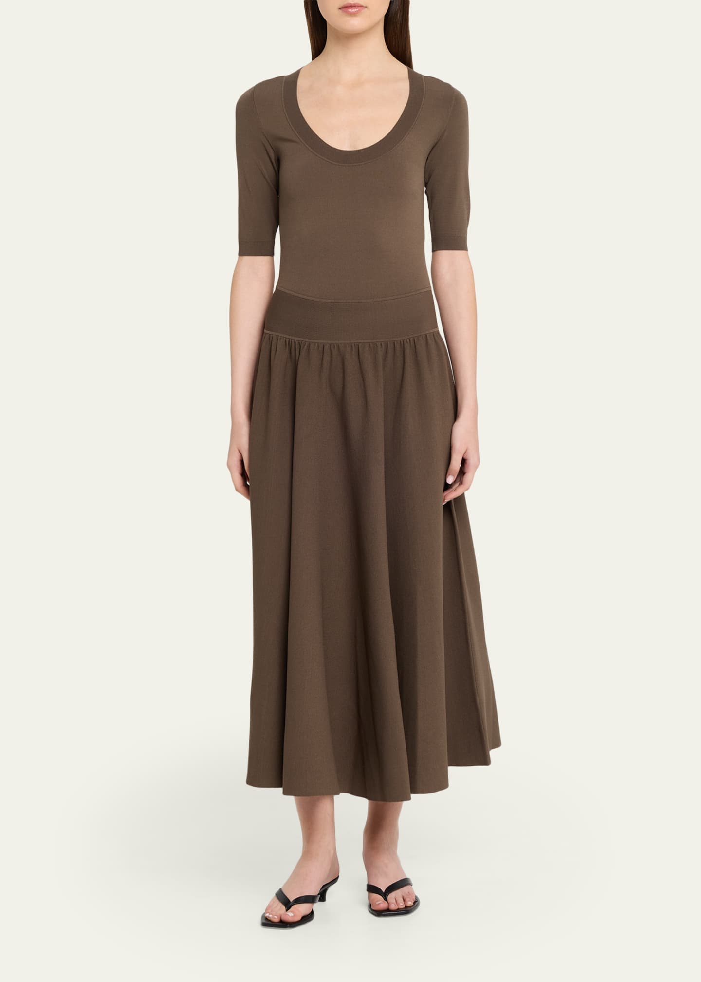 uo maria puff sleeve button front midi dress Maria Embroidered Puff Sleeve Midi Dress White