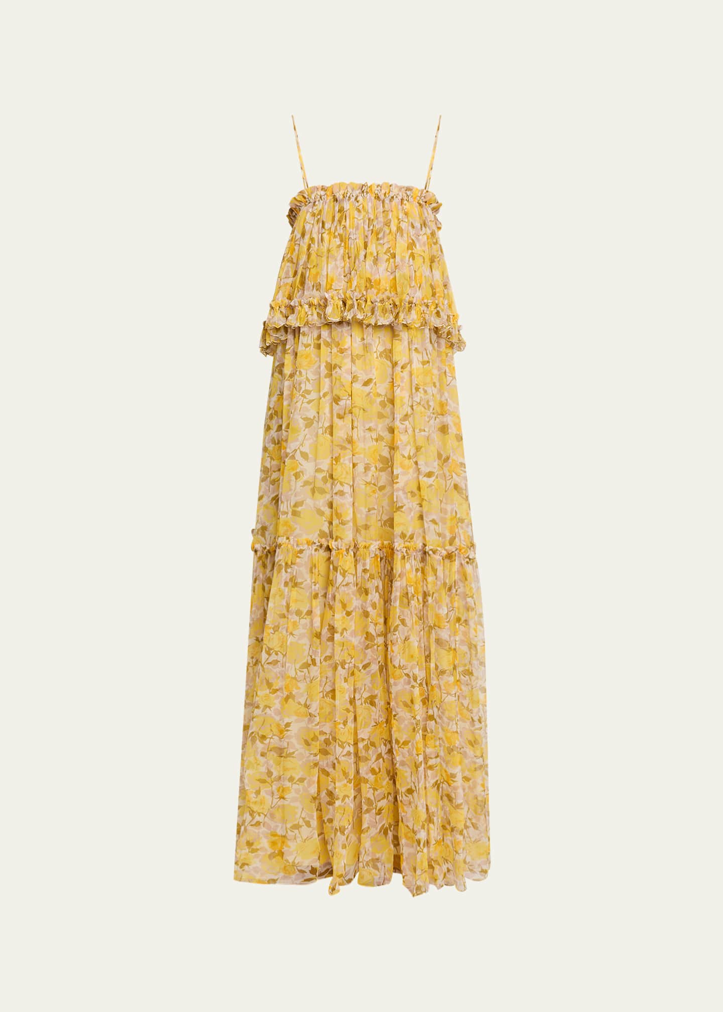 overlay maxi dress Self-Portrait Overlay Lace Maxi Dress