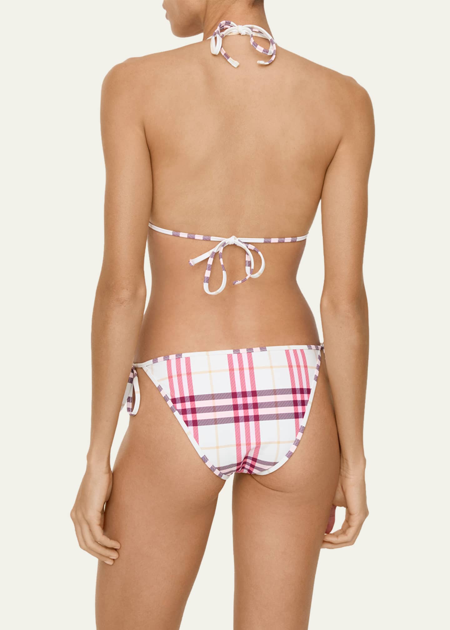Burberry Sadie Check Bikini Top - Bergdorf Goodman
