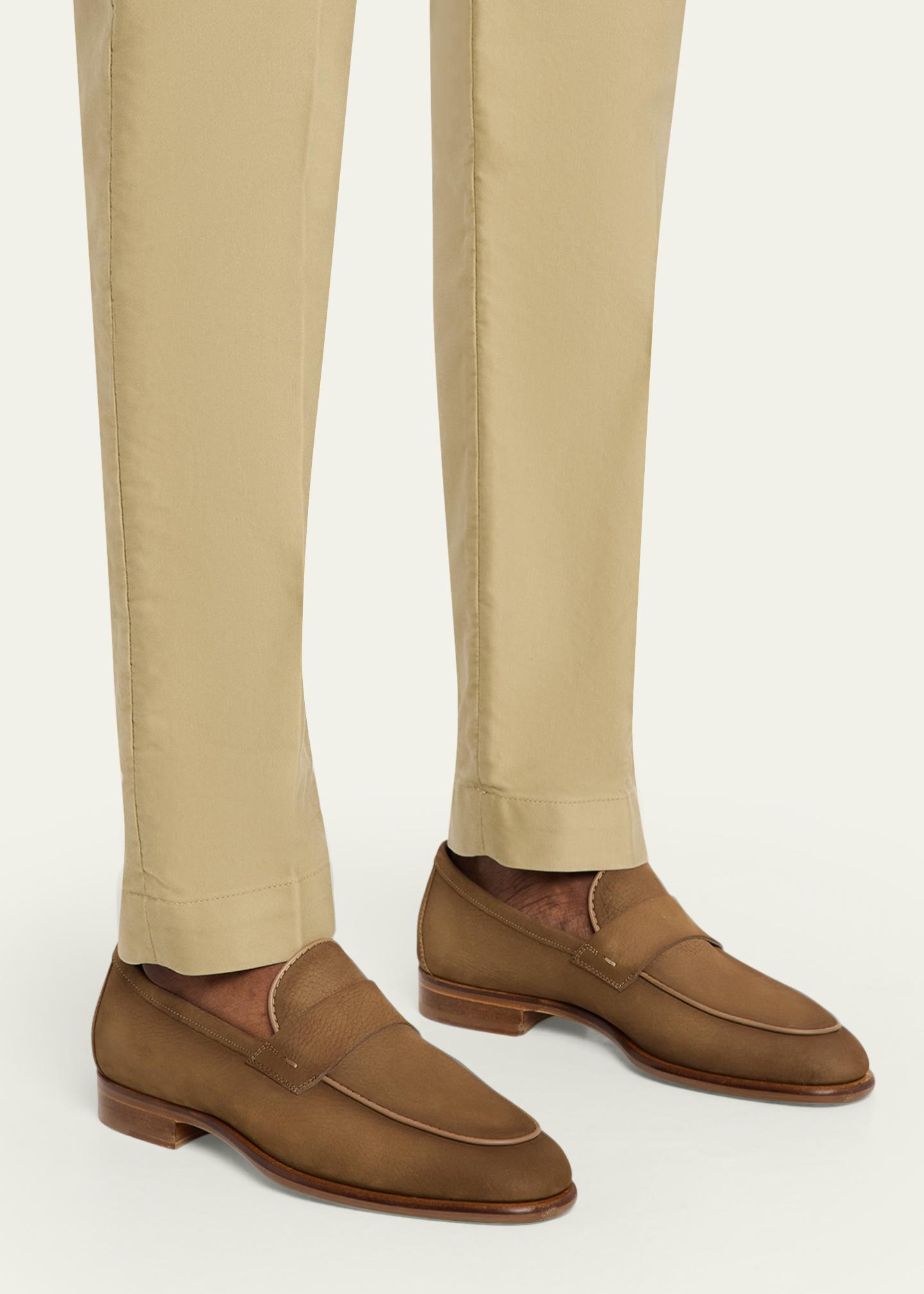 Magnanni Tan Brown Leather Penny Loafers Magnanni Men main image 3