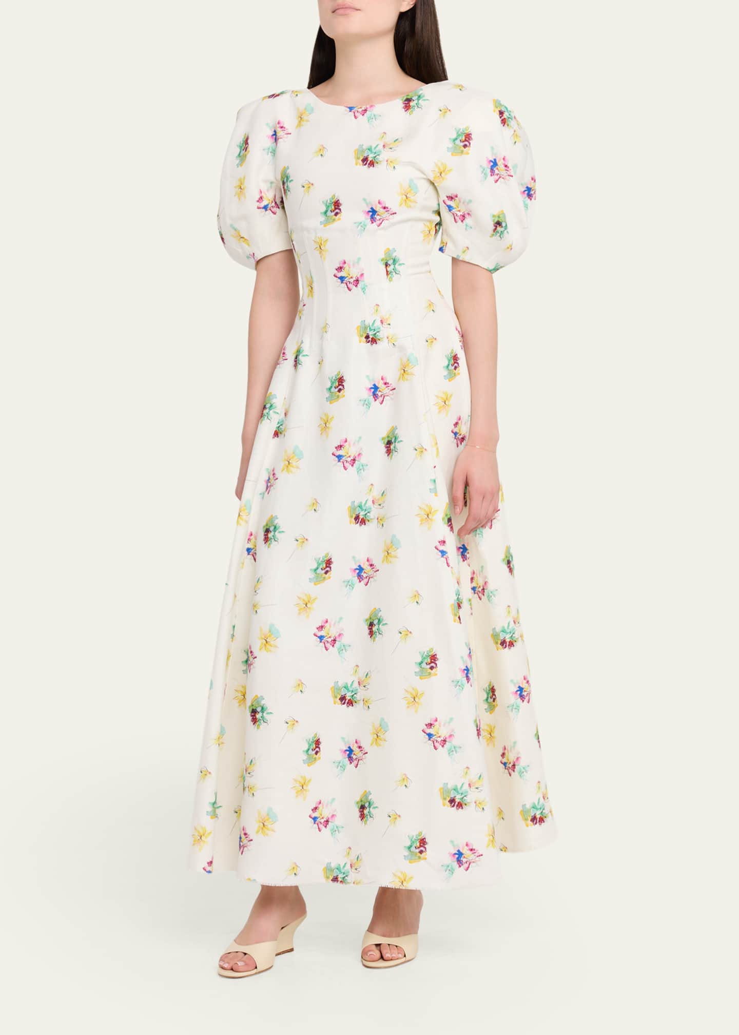 gabriela hearst linen dress Gabriela Hearst - Linnea Maxi Dress in Black Aloe Linen - Black - 42