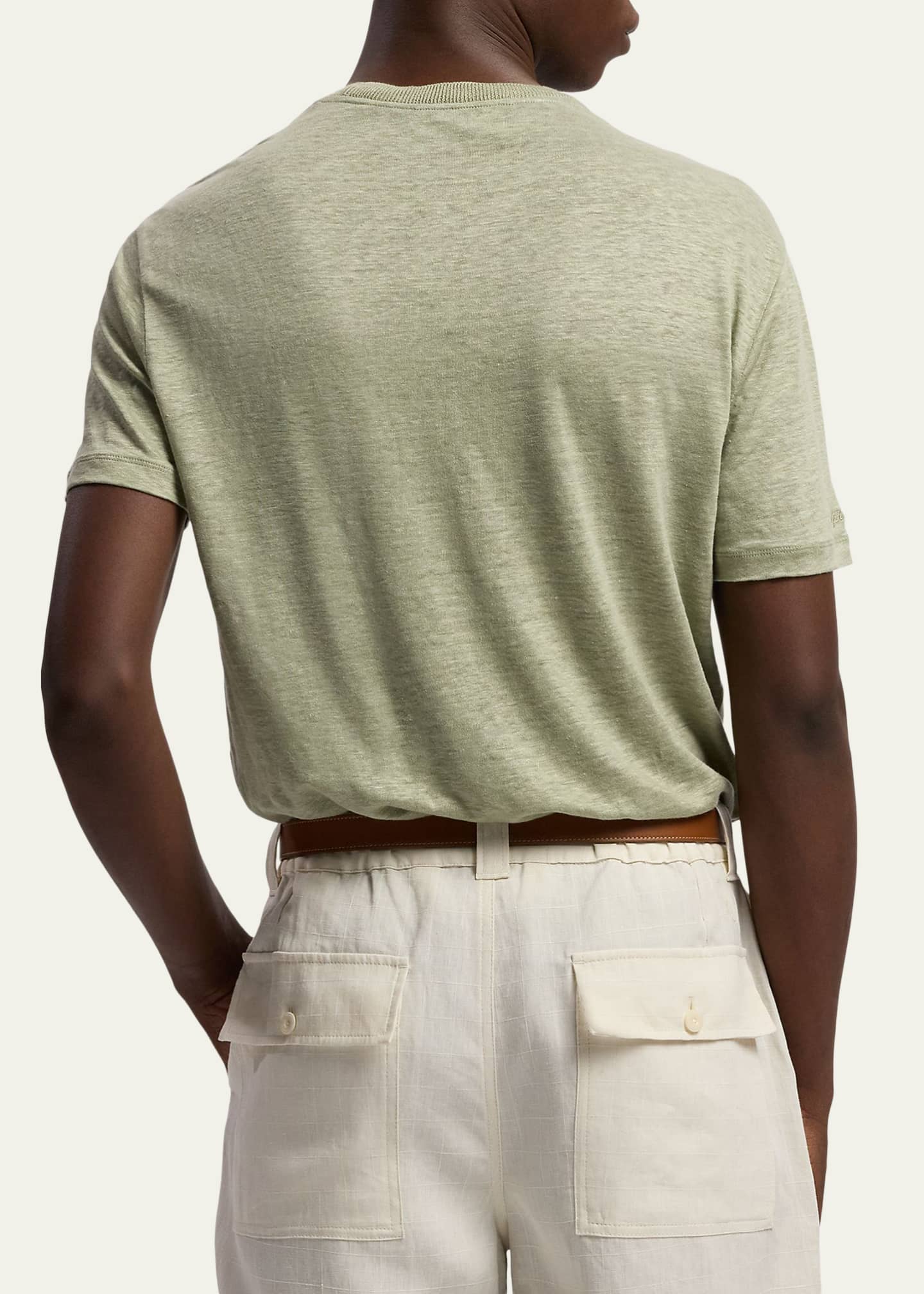 Ralph Lauren Purple Label Linen Jersey Pocket T-Shirt - Bergdorf