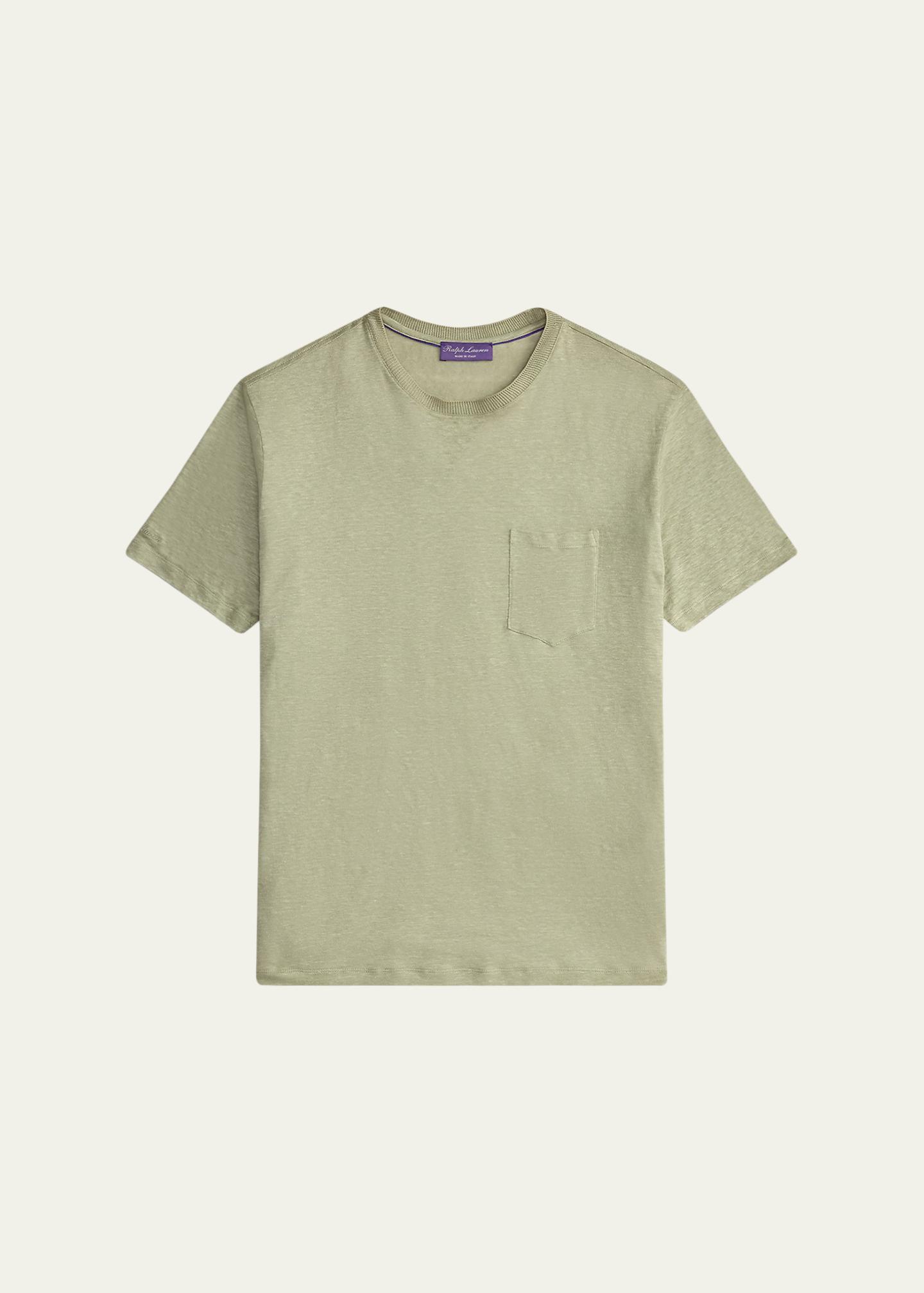 Ralph Lauren Purple Label Men's Linen Jersey Pocket T-Shirt