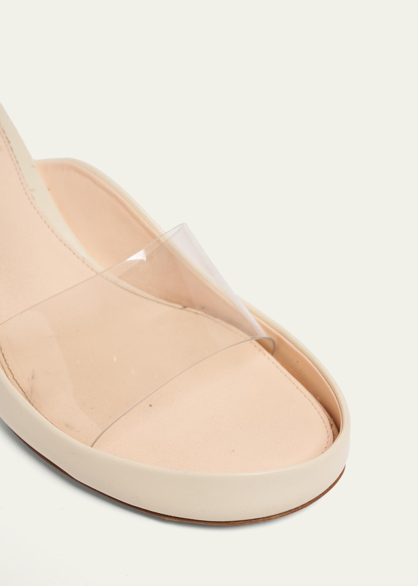 Chloe 55mm PVC Strap Leather Mule Sandals - Bergdorf Goodman