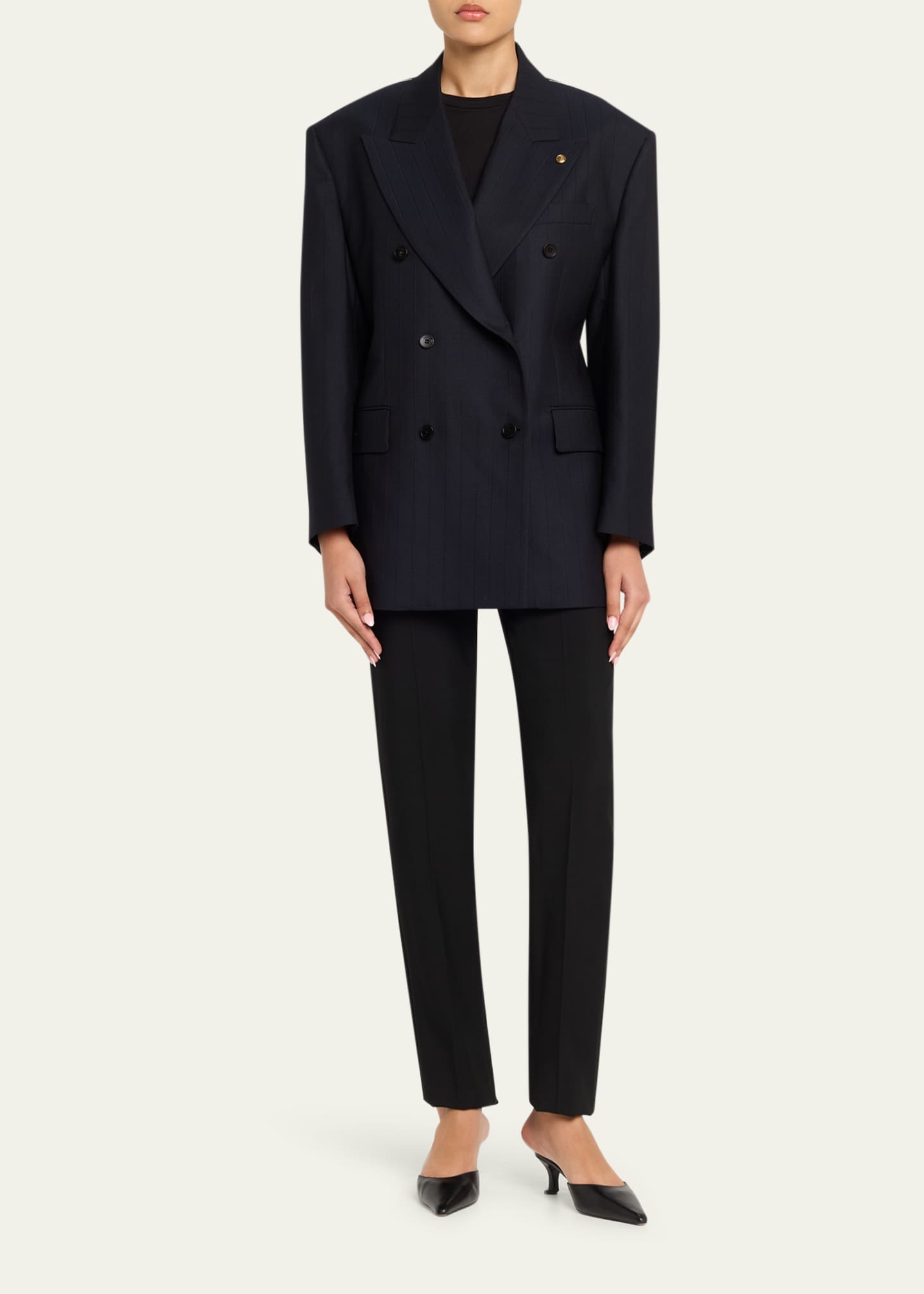 Versace ダブルブレストジャケット Versace Oversized Double-Breasted Blazer - Bergdorf Goodman