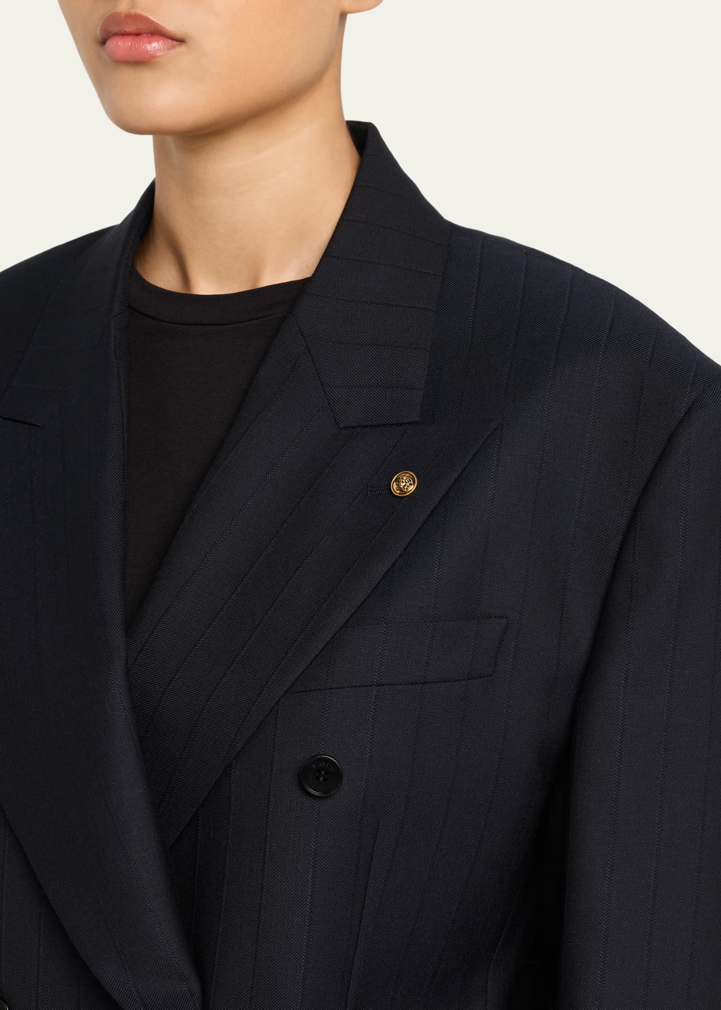Versace ダブルブレストジャケット Versace Oversized Double-Breasted Blazer - Bergdorf Goodman