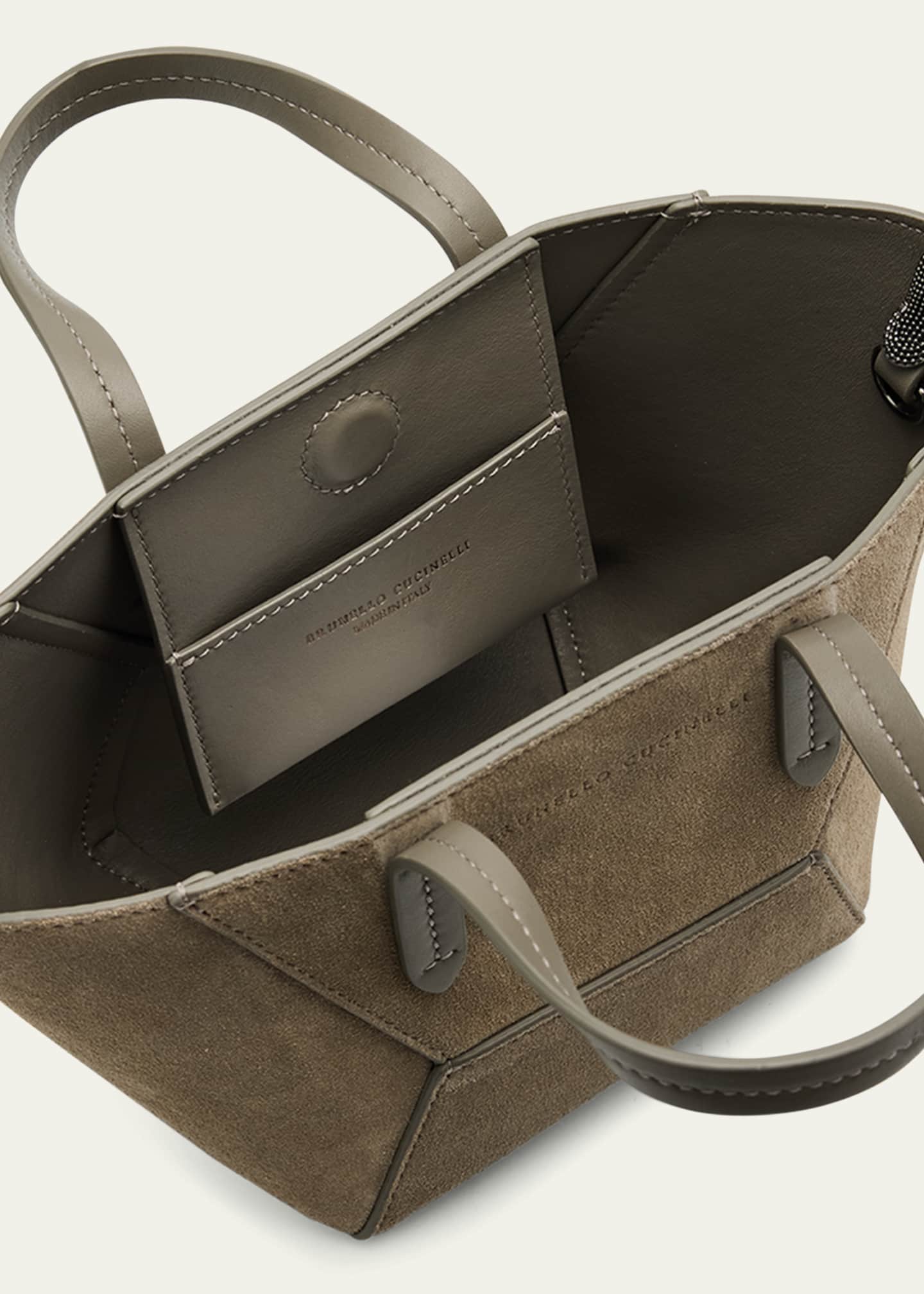 Brunello Cucinelli Duo Soft Suede Mini Bag - Bergdorf Goodman