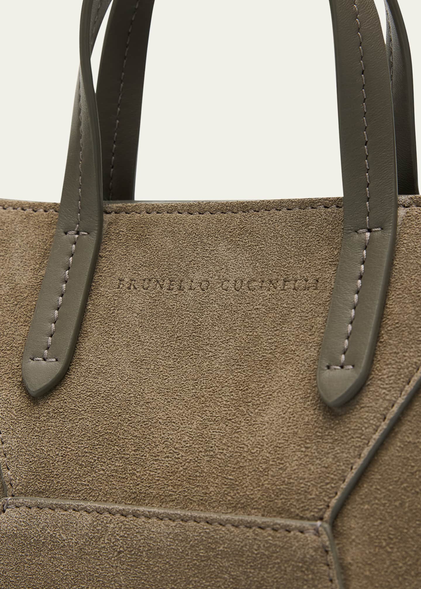 Brunello Cucinelli Duo Soft Suede Mini Bag - Bergdorf Goodman
