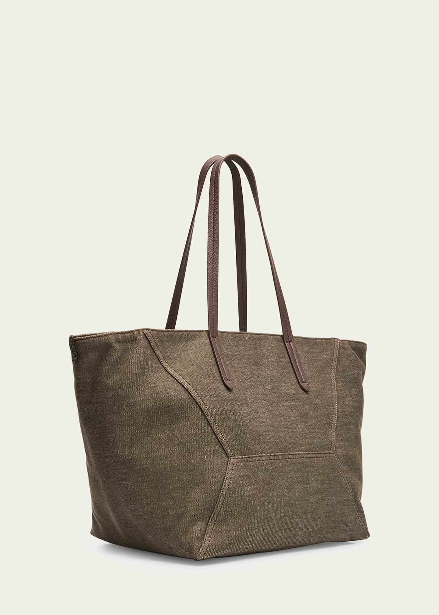Brunello Cucinelli No-Fade Denim Tote Bag - Bergdorf Goodman