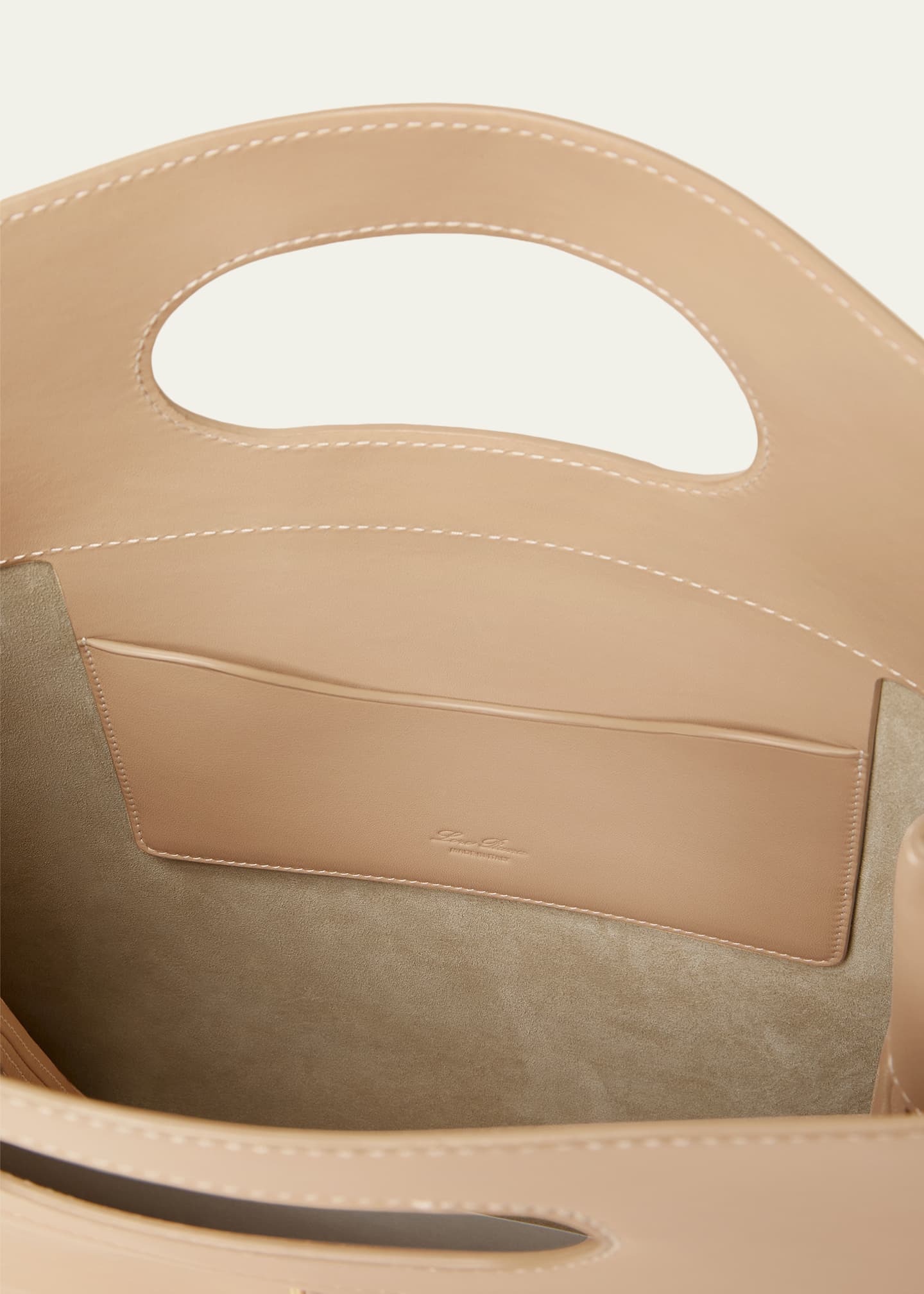 Loro Piana Just Bag Leather Top-Handle Bag - Bergdorf Goodman