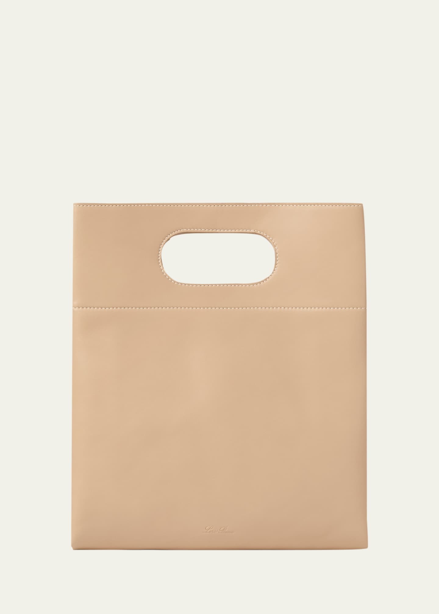 Loro Piana Just Bag Leather Top-Handle Bag - Bergdorf Goodman