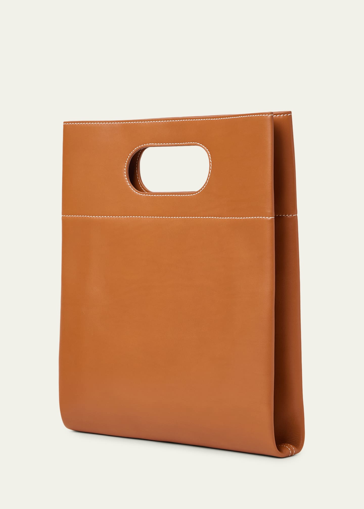 Loro Piana Just Bag Leather Top-Handle Bag - Bergdorf Goodman