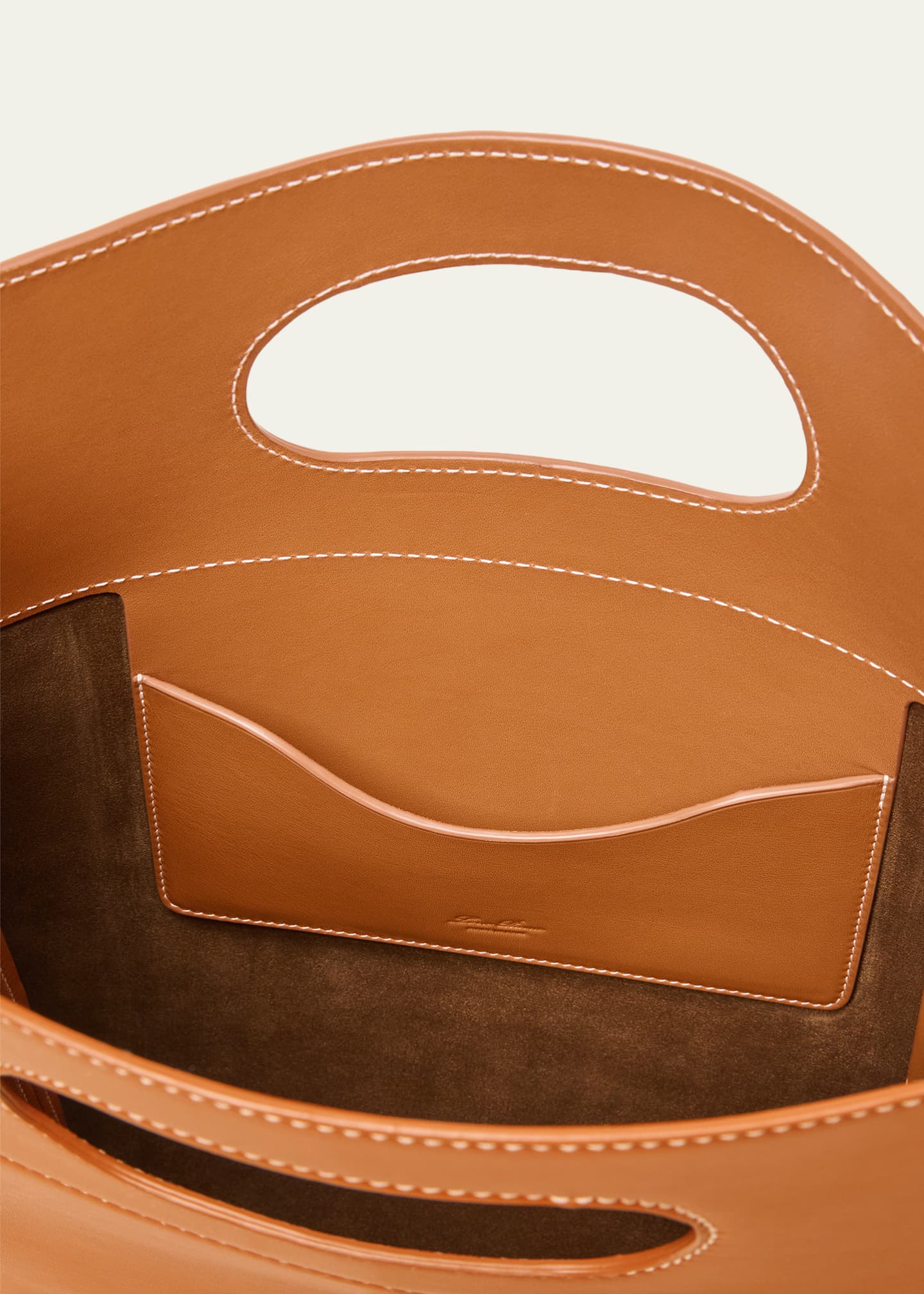 Loro Piana Just Bag Leather Top-Handle Bag - Bergdorf Goodman