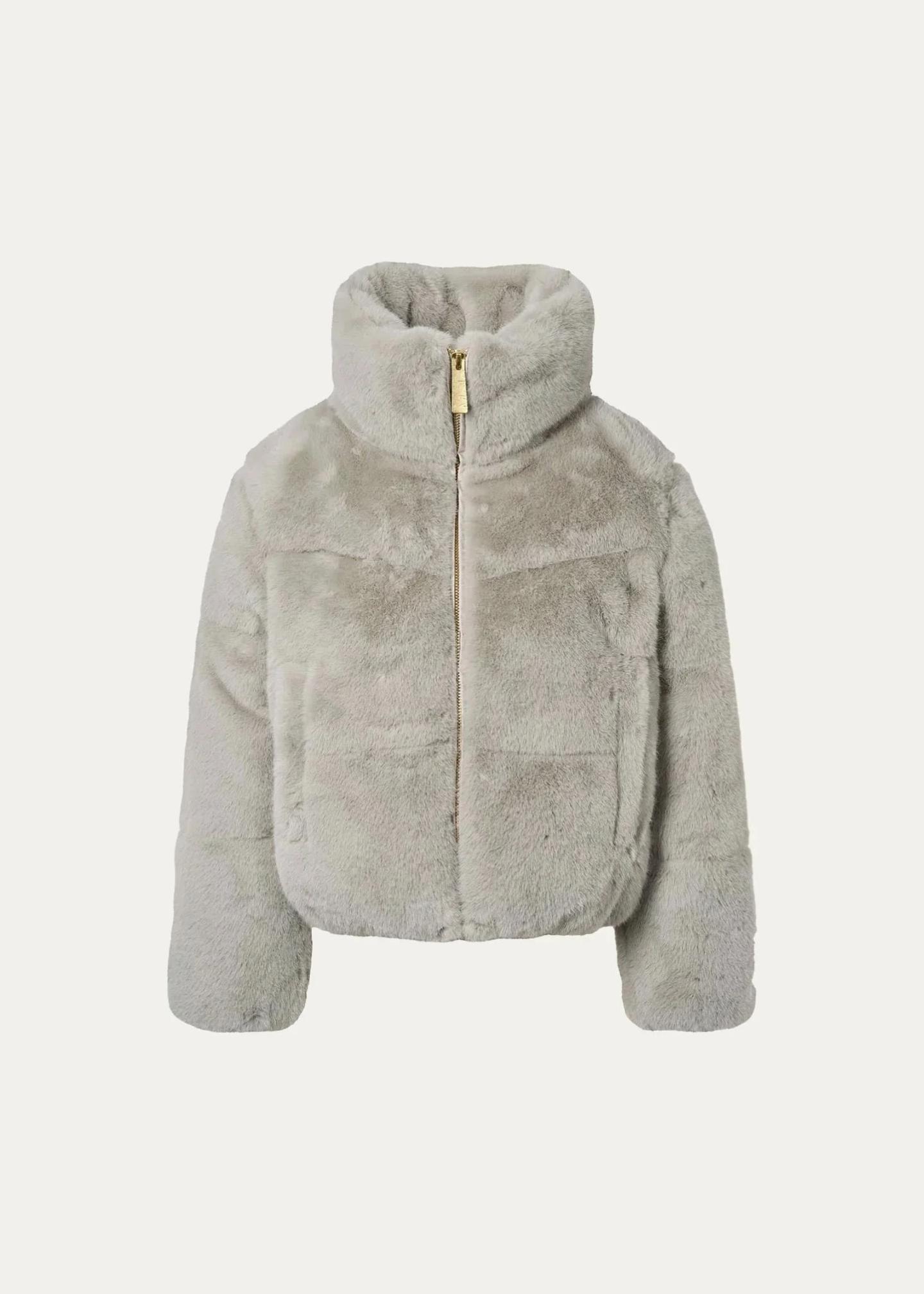 Molo Girl's Havi Sherpa Jacket, Size 8-16 - Bergdorf Goodman