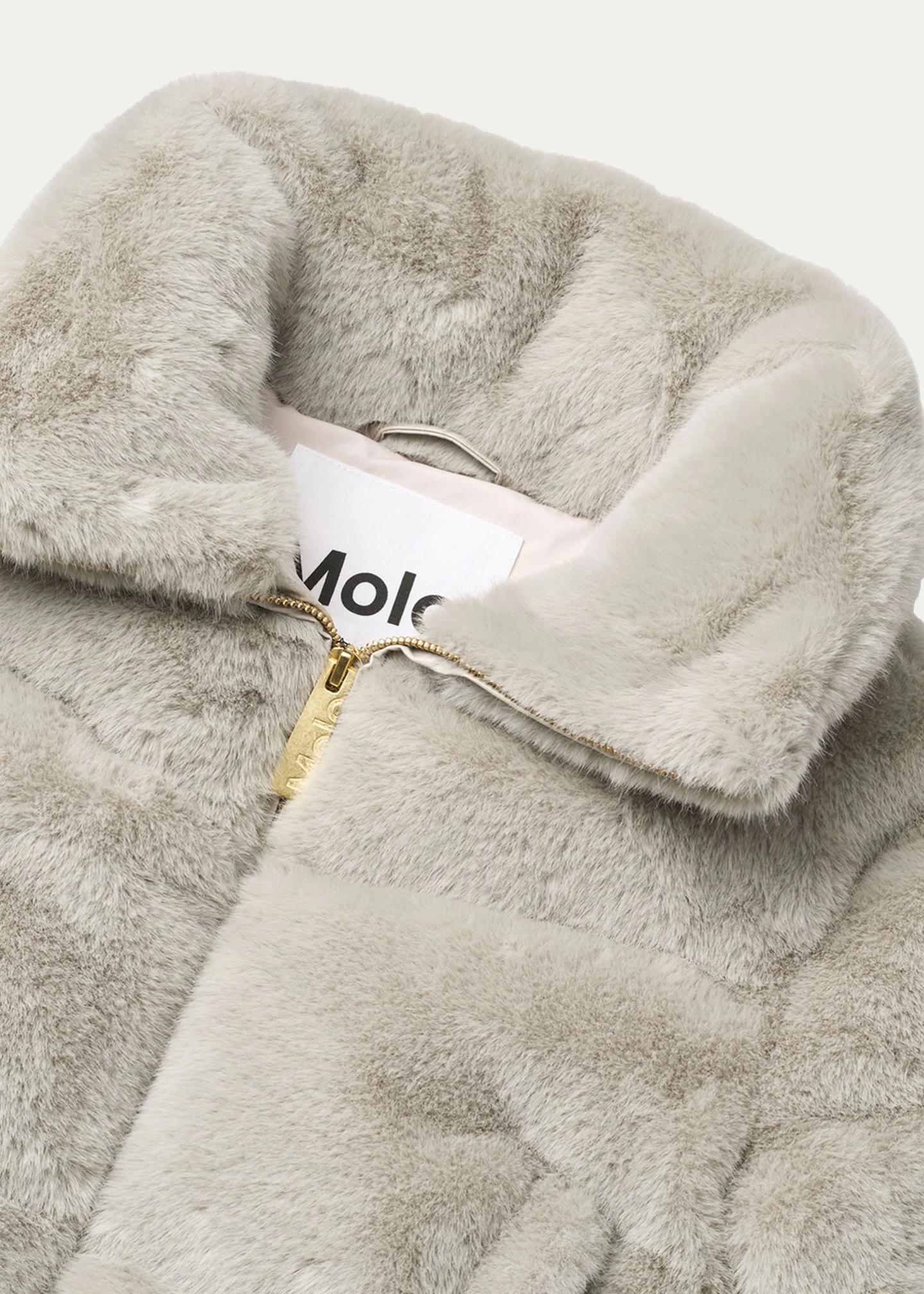 Molo Girl's Havi Sherpa Jacket, Size 8-16 - Bergdorf Goodman