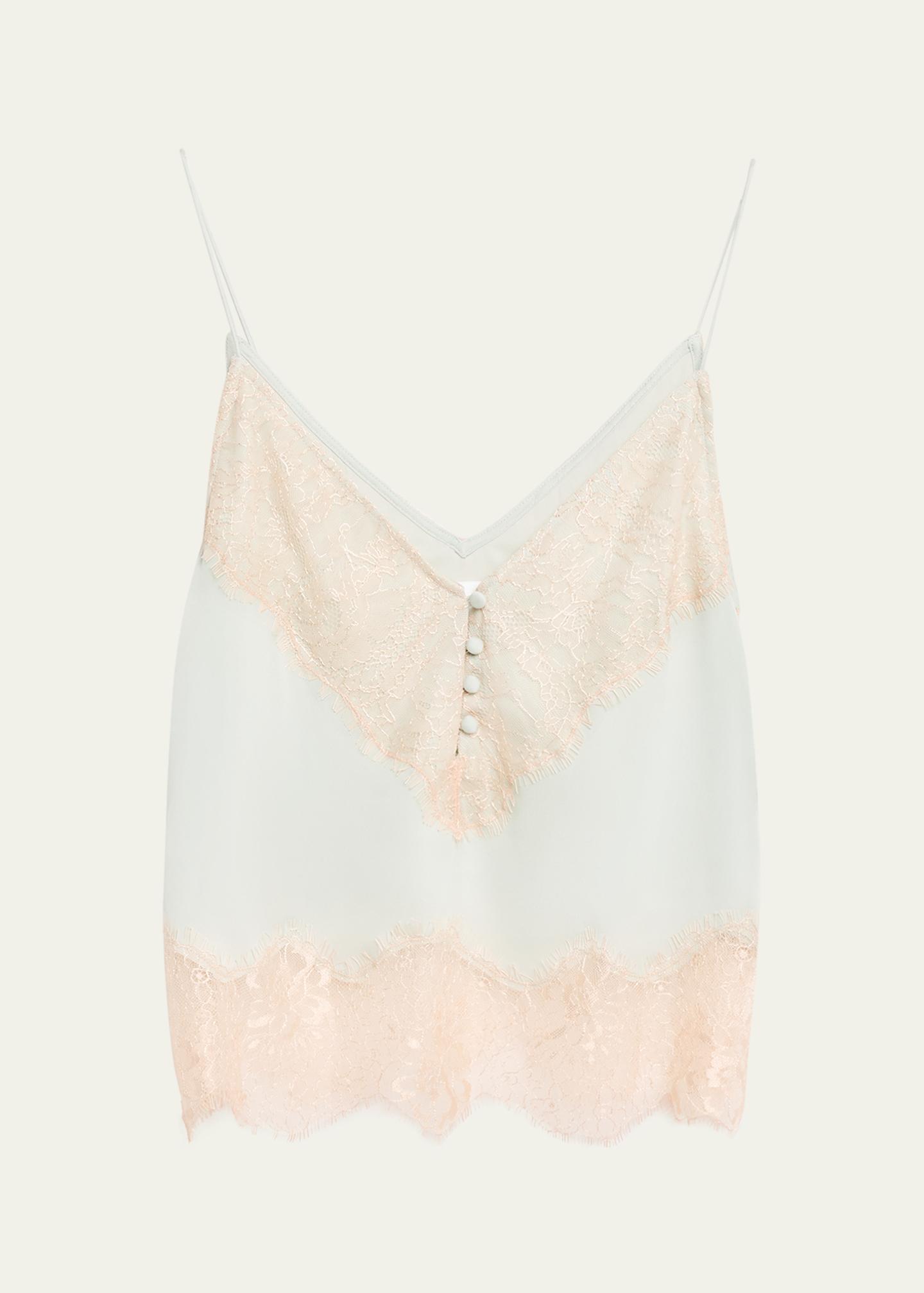 Ronny Kobo Suraiya Lace-Trim Cami Top - Bergdorf Goodman
