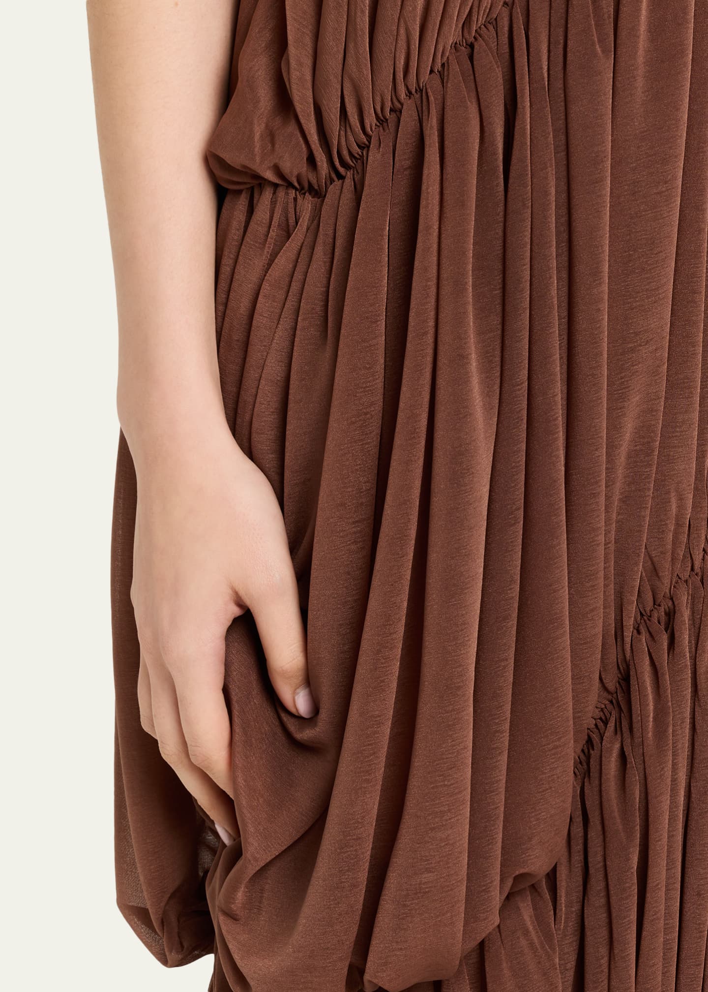 Ronny Kobo Bia Draped Halter Column Maxi Dress - Bergdorf Goodman