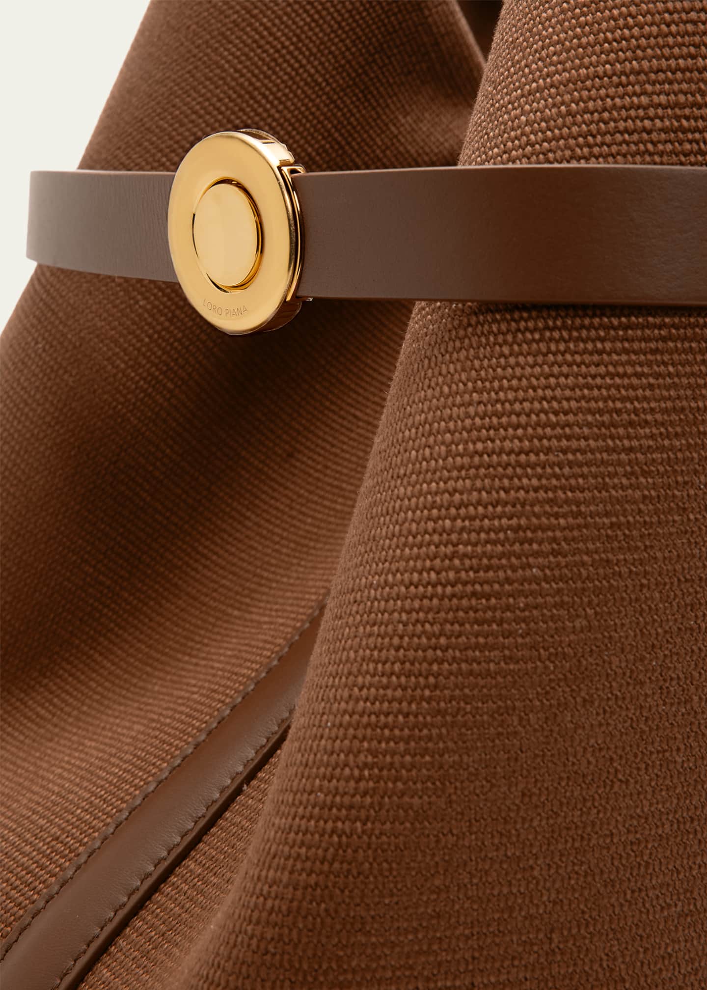 Loro Piana Ghiera Large Canvas Shopper Tote Bag - Bergdorf Goodman