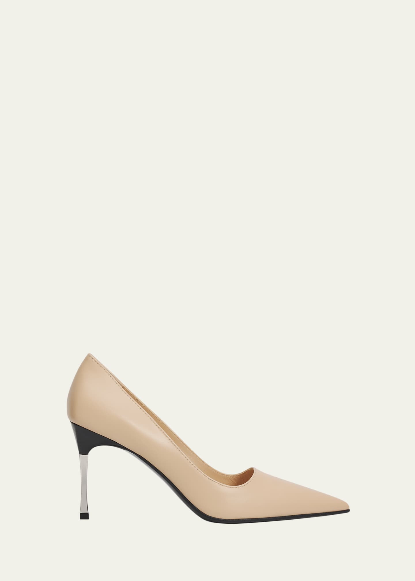 Gucci 85mm Trinity Leather Pointed-Toe Pumps - Bergdorf Goodman