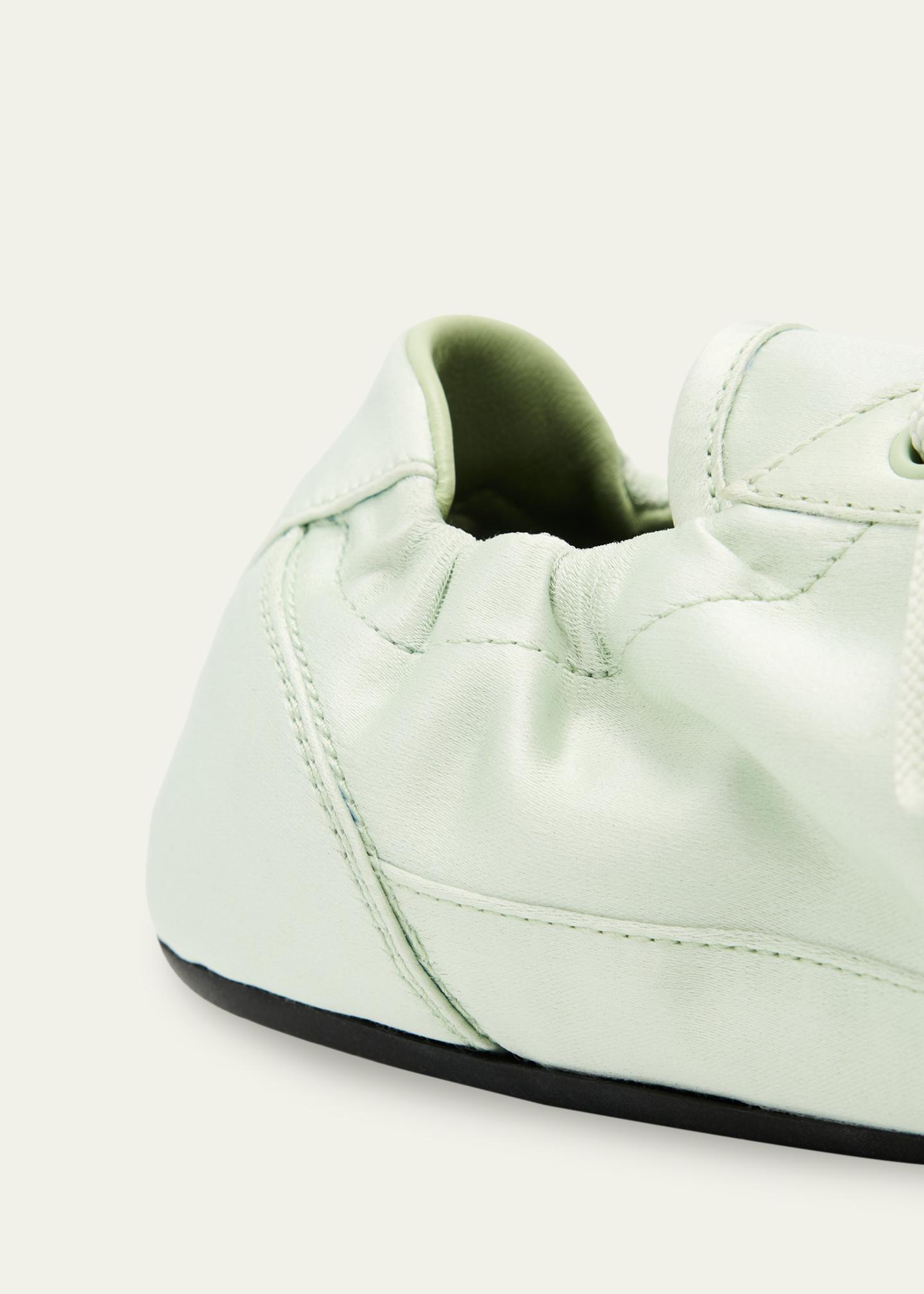 Prada Satin Low-Top Sneakers - Bergdorf Goodman