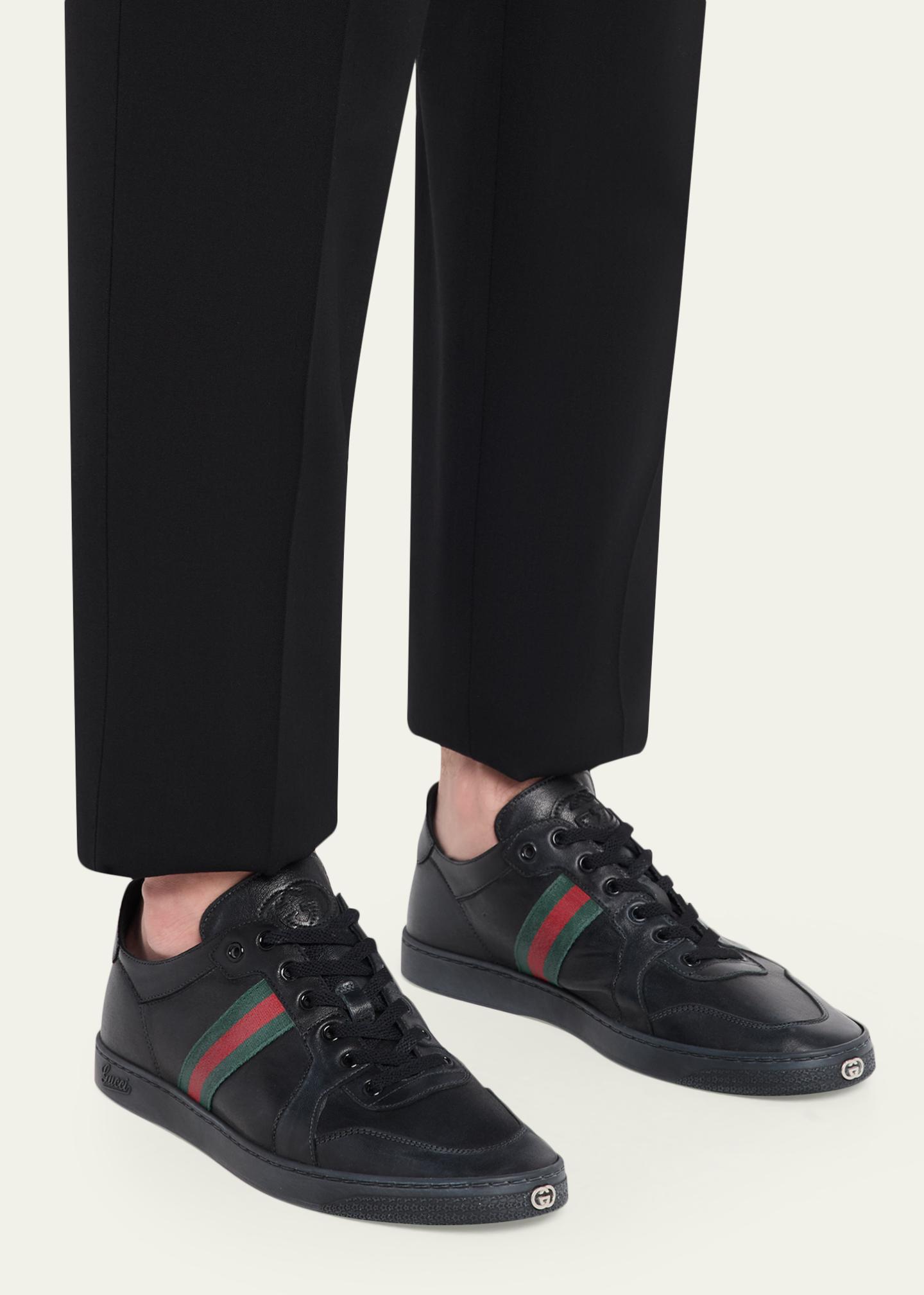 Gucci Men's Coda Leather Low-Top Sneakers - Bergdorf Goodman