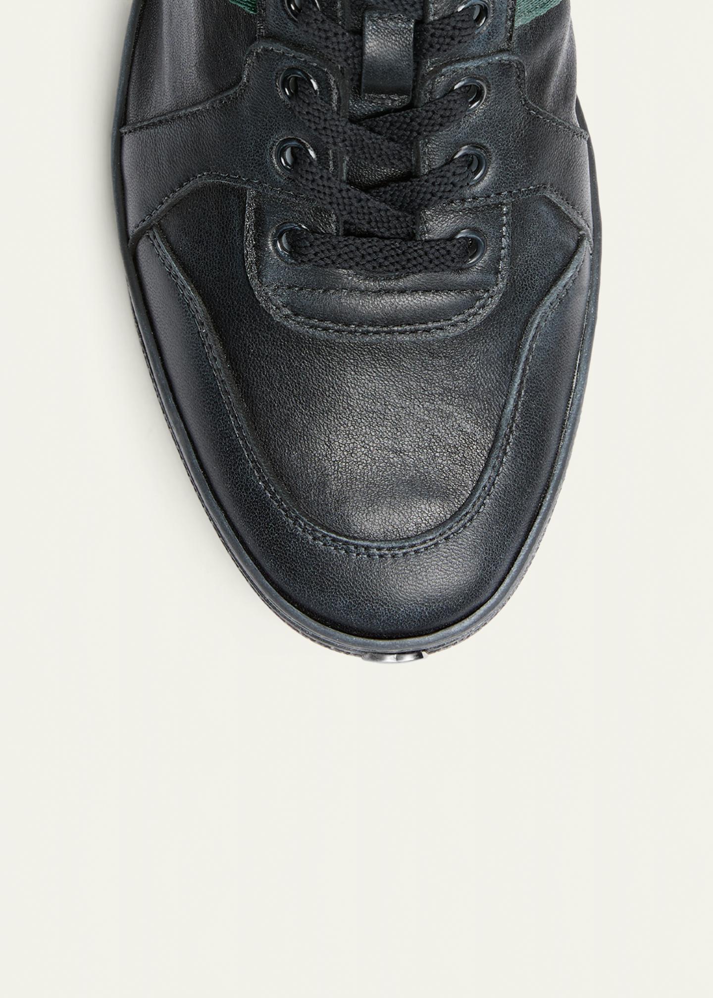Gucci Men's Coda Leather Low-Top Sneakers - Bergdorf Goodman