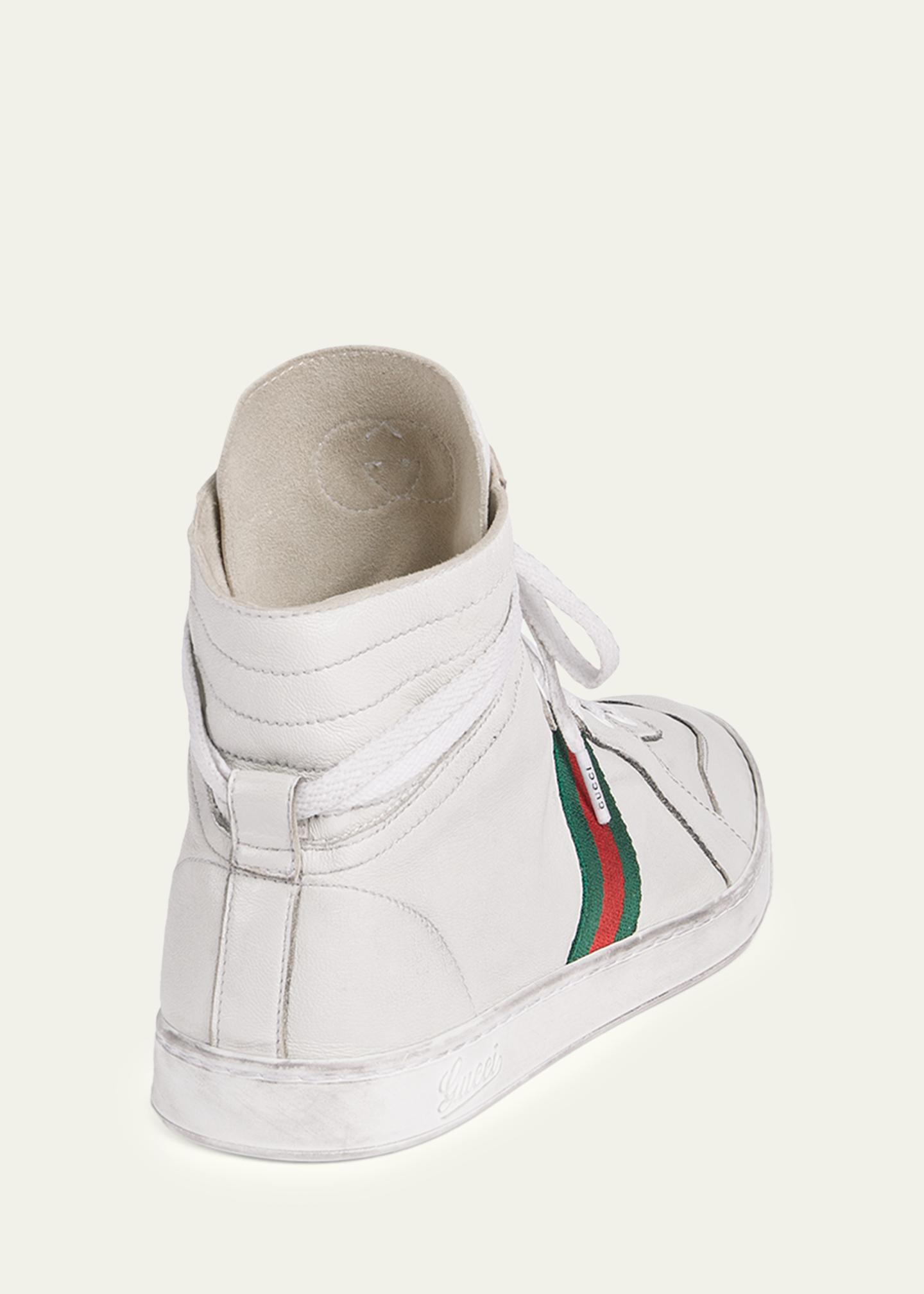 Gucci Men's Coda Leather High-Top Sneakers - Bergdorf Goodman