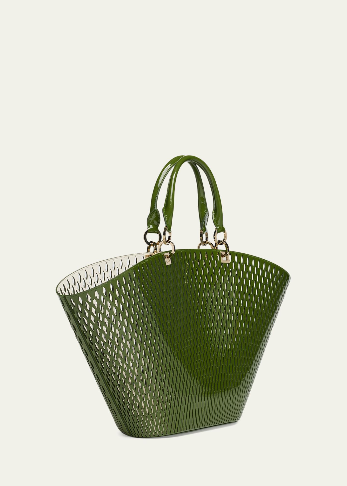 TOM FORD Cut Out Patent Leather Large Tote Bag - Bergdorf Goodman