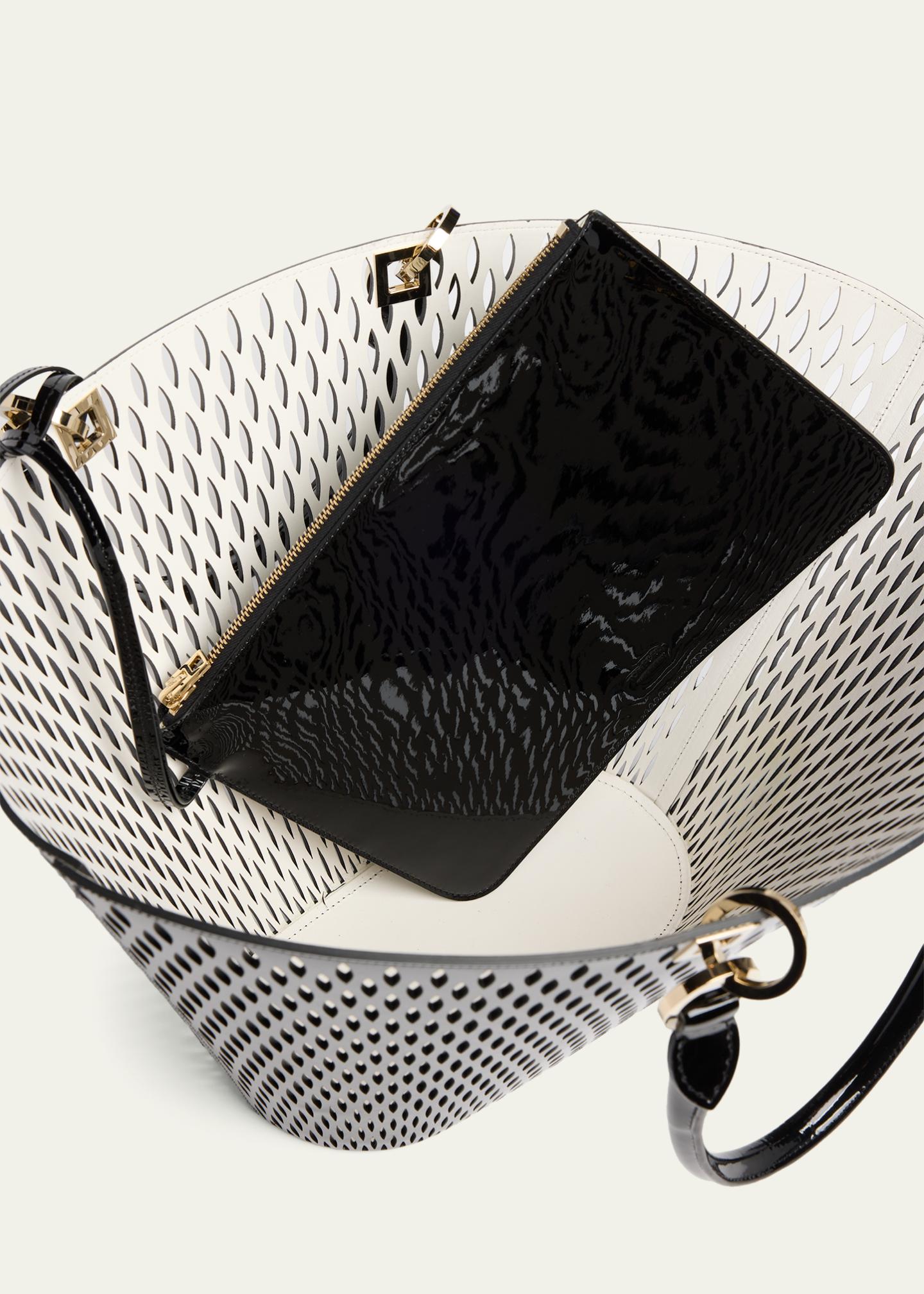 TOM FORD Cut Out Patent Leather Medium Tote Bag - Bergdorf Goodman