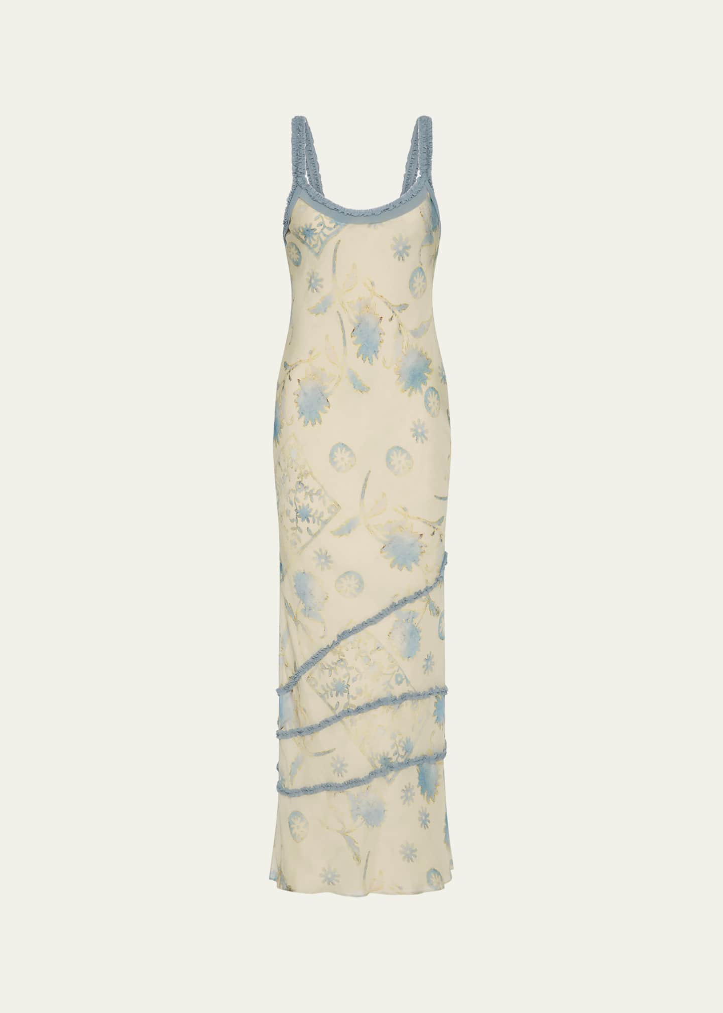 sir floral linen maxi dress SIR, Floral linen maxi dress, Women, White, US 0, Dresses