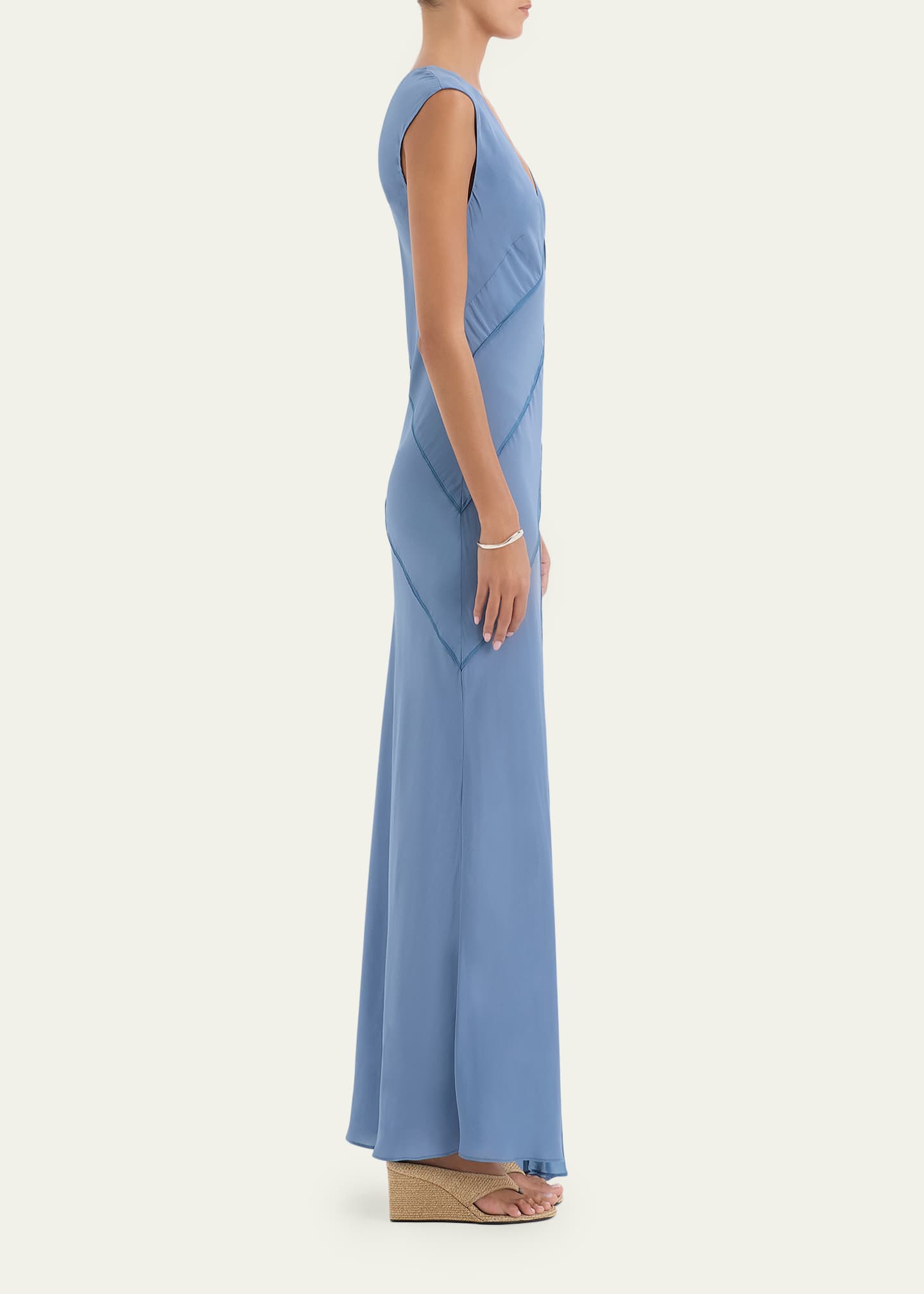blue sir dress Dazed Wrap Halter Mini Dress | Blue Stripe Studio Print