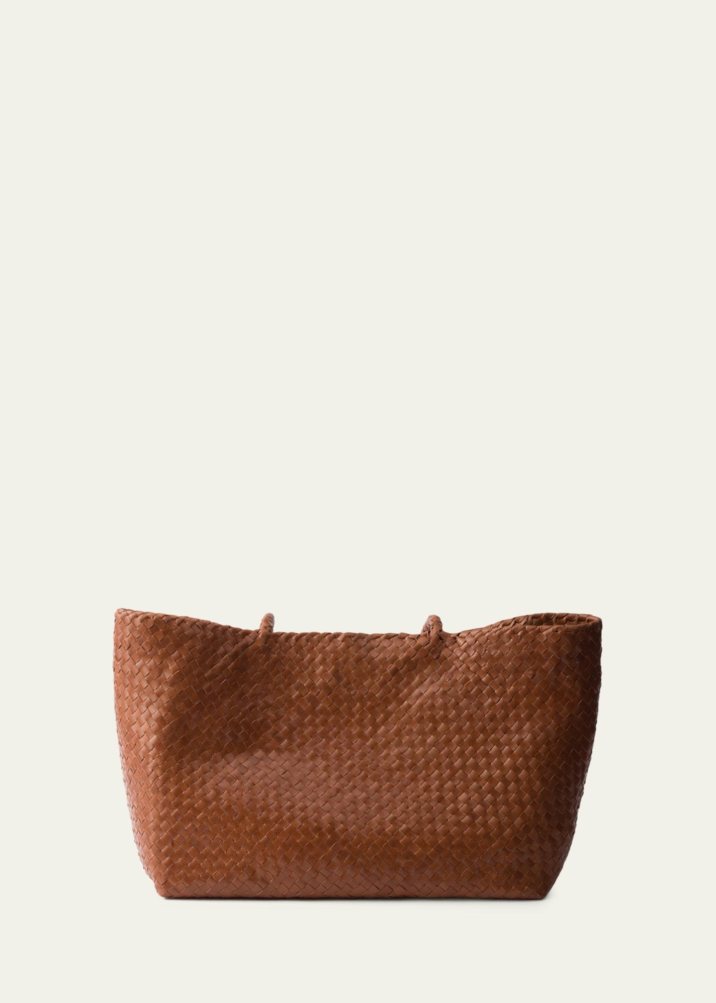 Prada Madras Woven Leather Tote Bag - Bergdorf Goodman