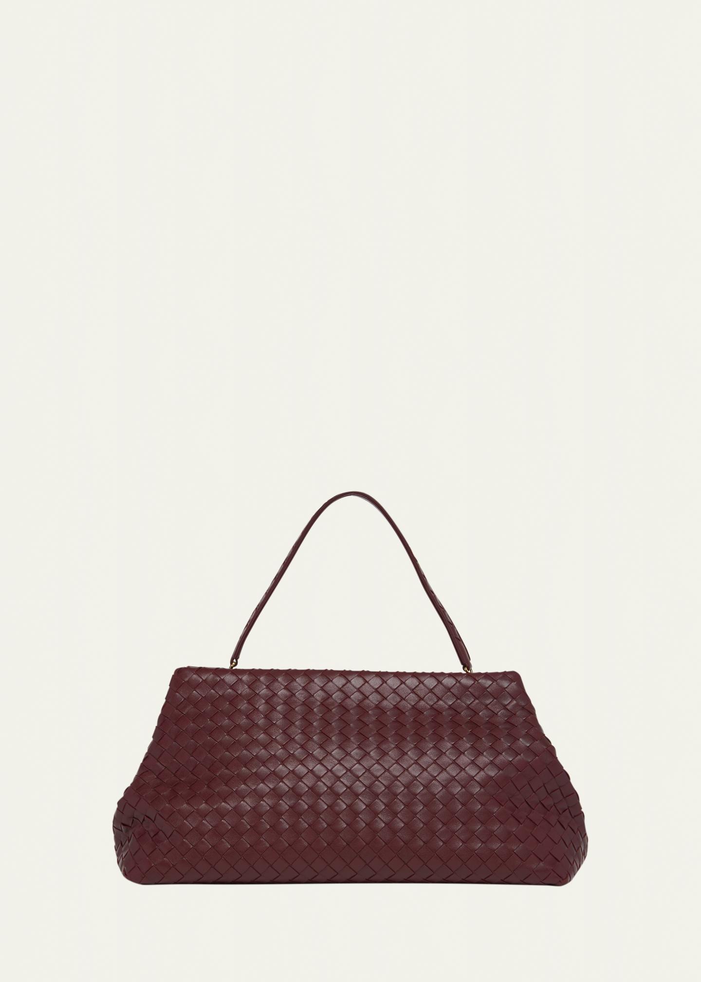 BOTTEGA VENETA 茶系 Bottega Veneta 1998 Leather Shoulder Bag - Bergdorf Goodman