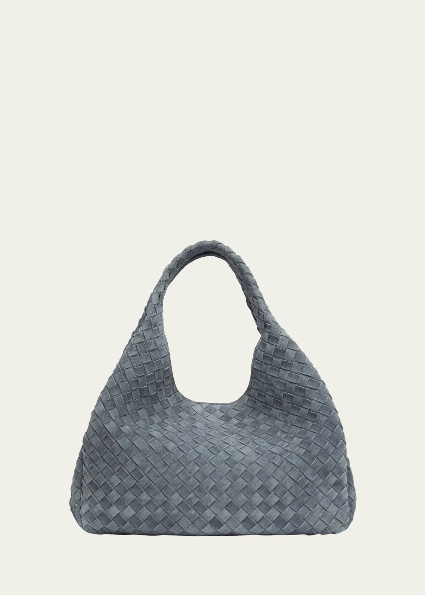 Bottega Veneta Campana Large Suede Shoulder Bag - Bergdorf Goodman