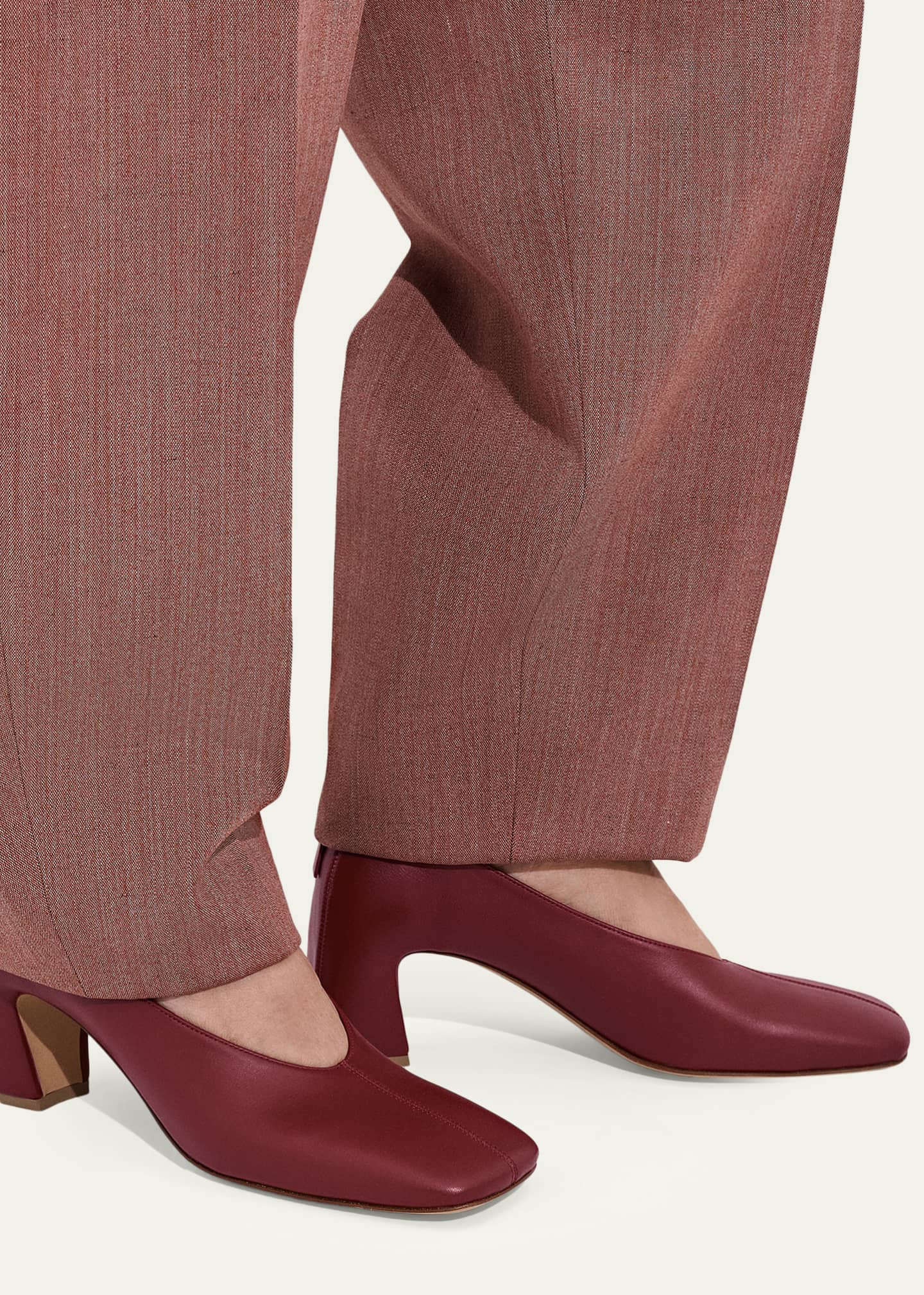 Bottega Veneta 65mm Plonge Calf Leather Pumps - Bergdorf Goodman
