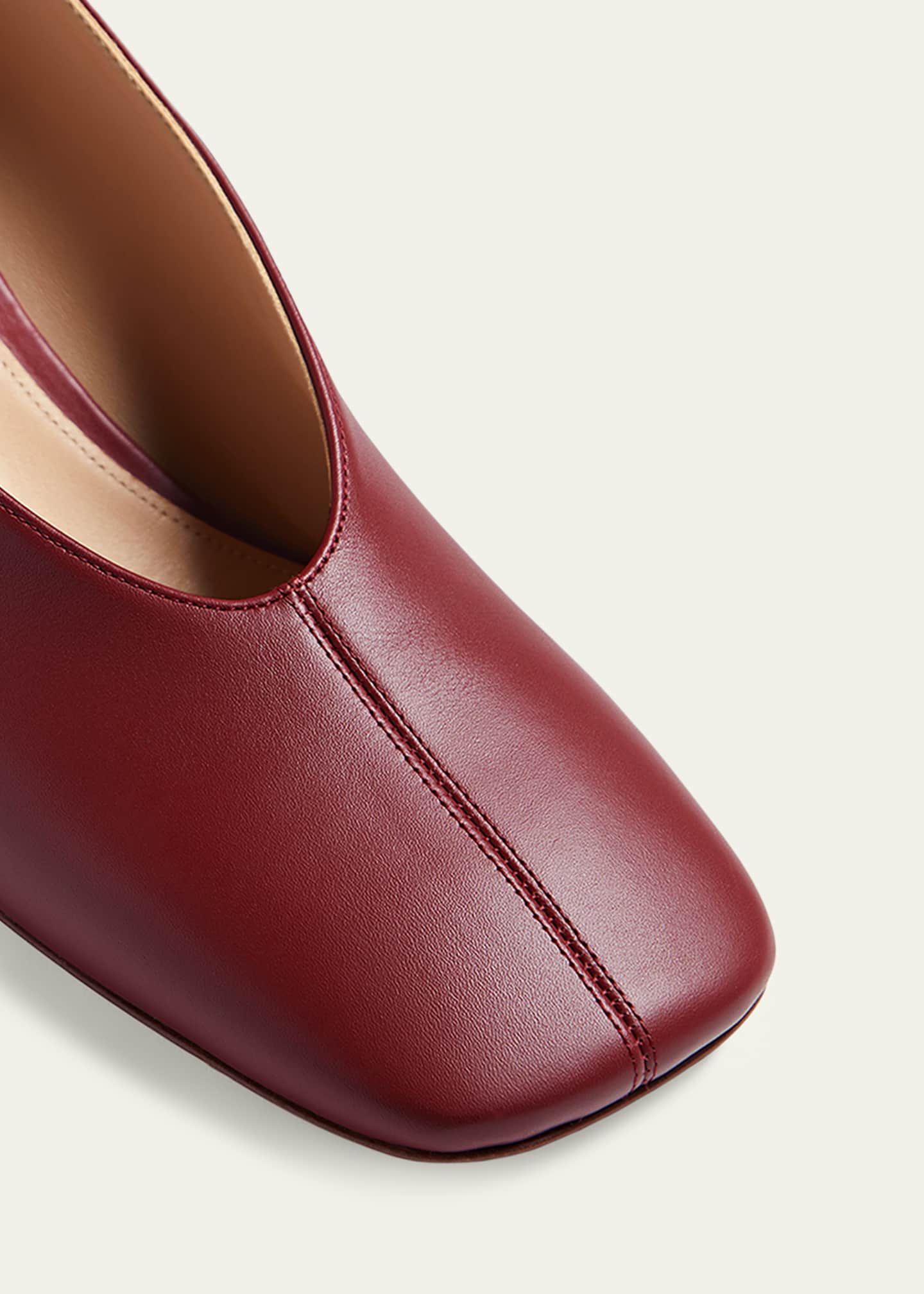 Bottega Veneta 65mm Plonge Calf Leather Pumps - Bergdorf Goodman