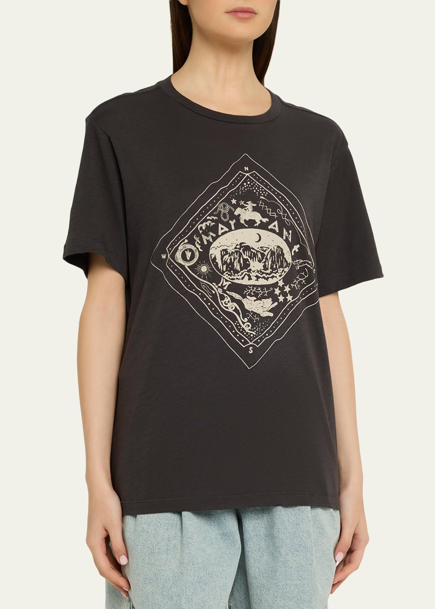 Etoile Isabel Marant Zewel Mayan-Print Cotton T-Shirt - Bergdorf