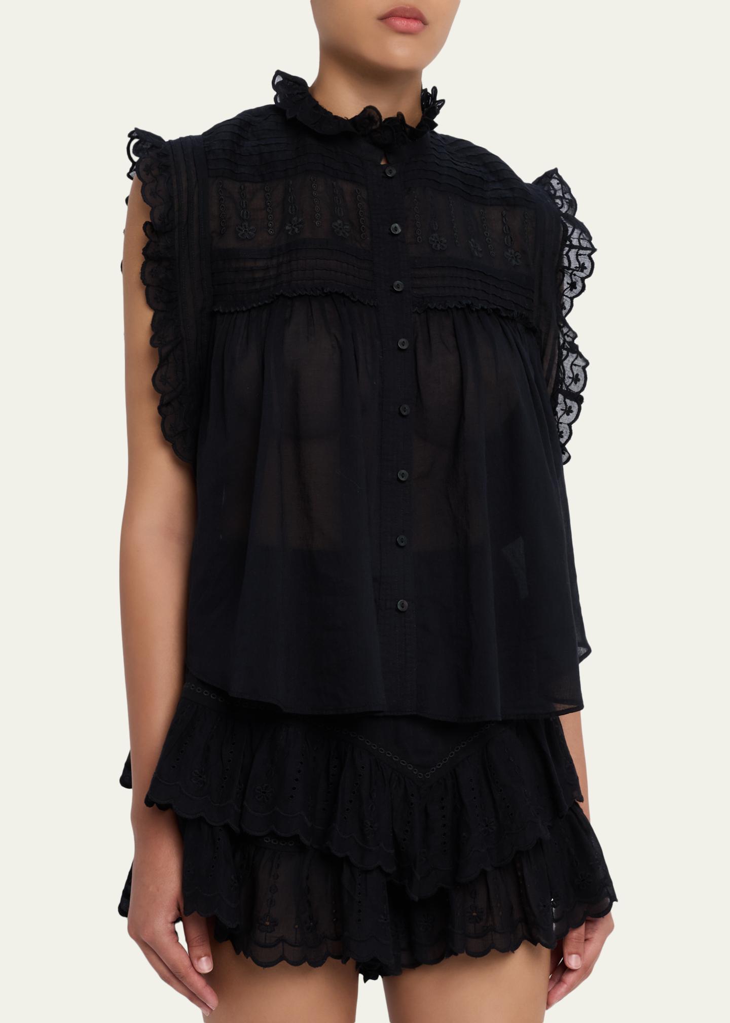 Isabel Marant Etoile Dersia Top in Black