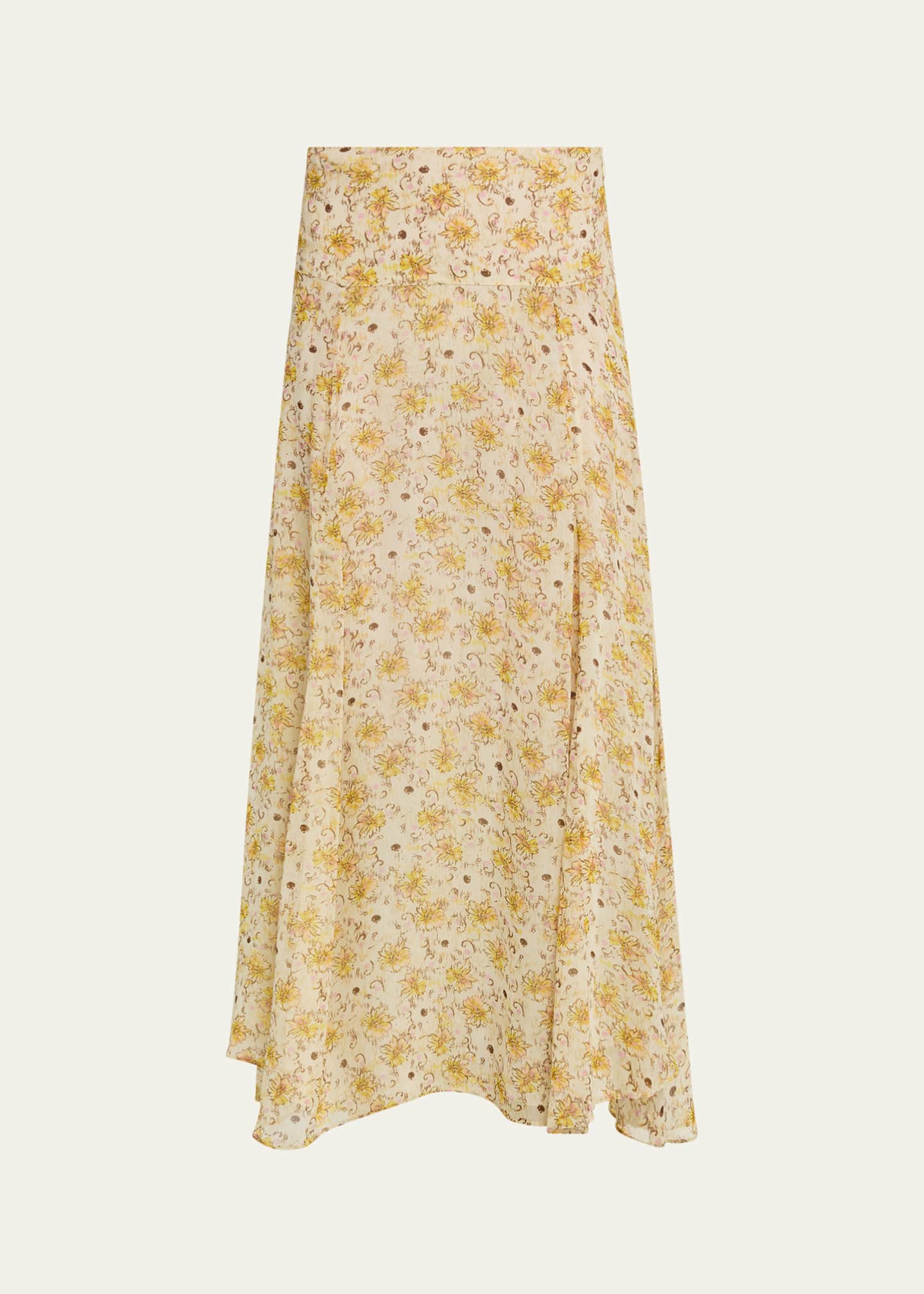 Etoile Isabel Marant Fran Floral Georgette Maxi Skirt - Bergdorf