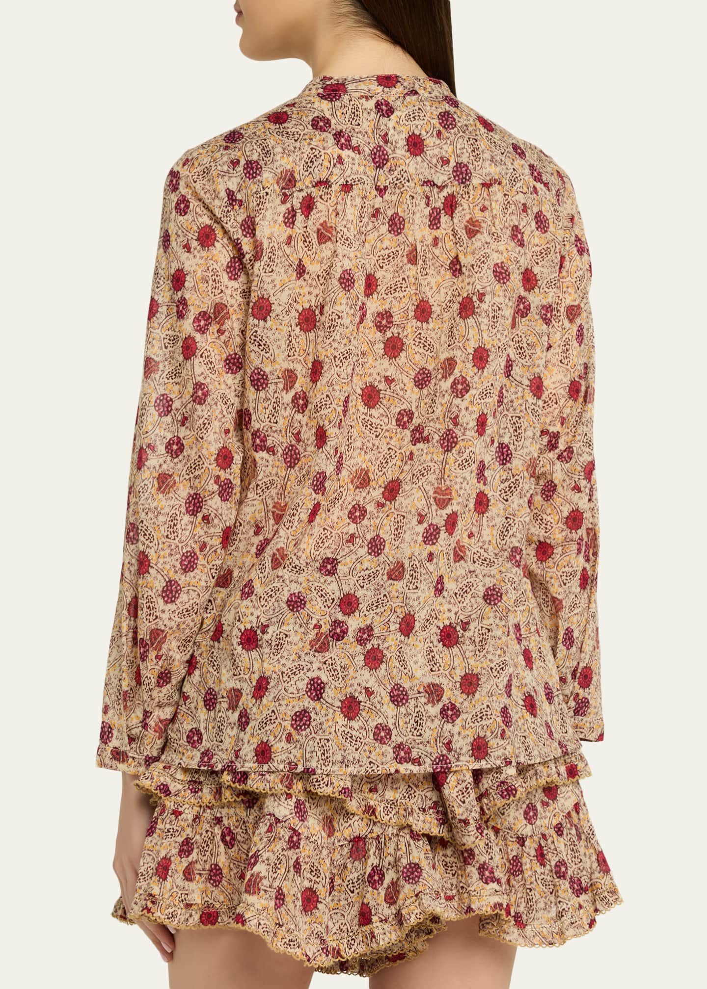 Etoile Isabel Marant Maria Floral Cotton Top - Bergdorf Goodman