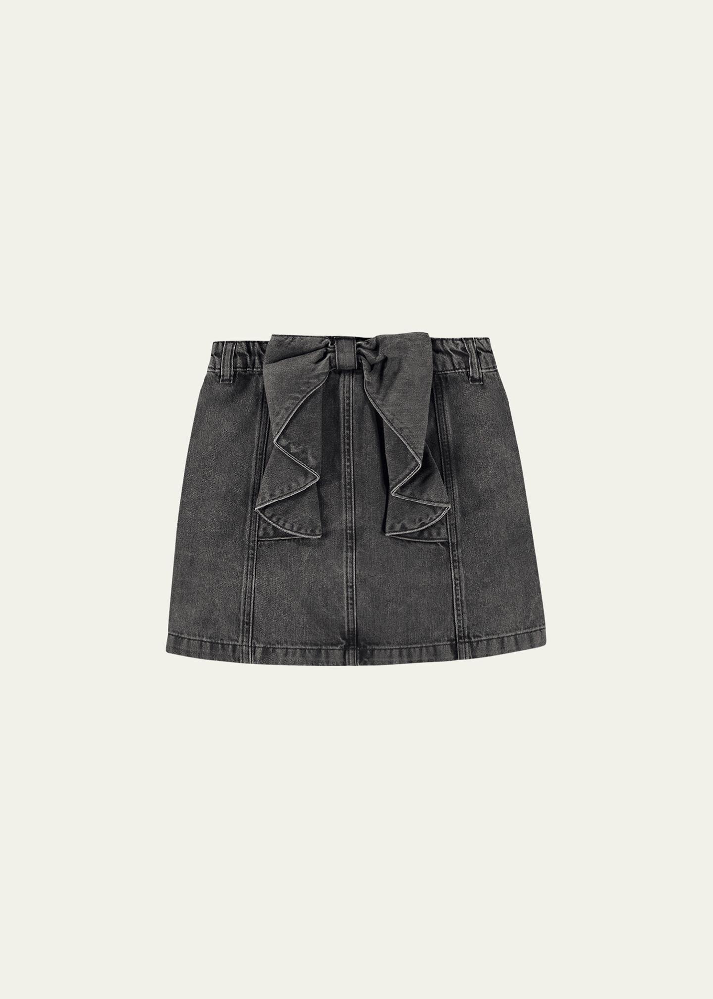 Molo Girl's Bellamy Denim Mini Skirt, Size 3-6 - Bergdorf Goodman