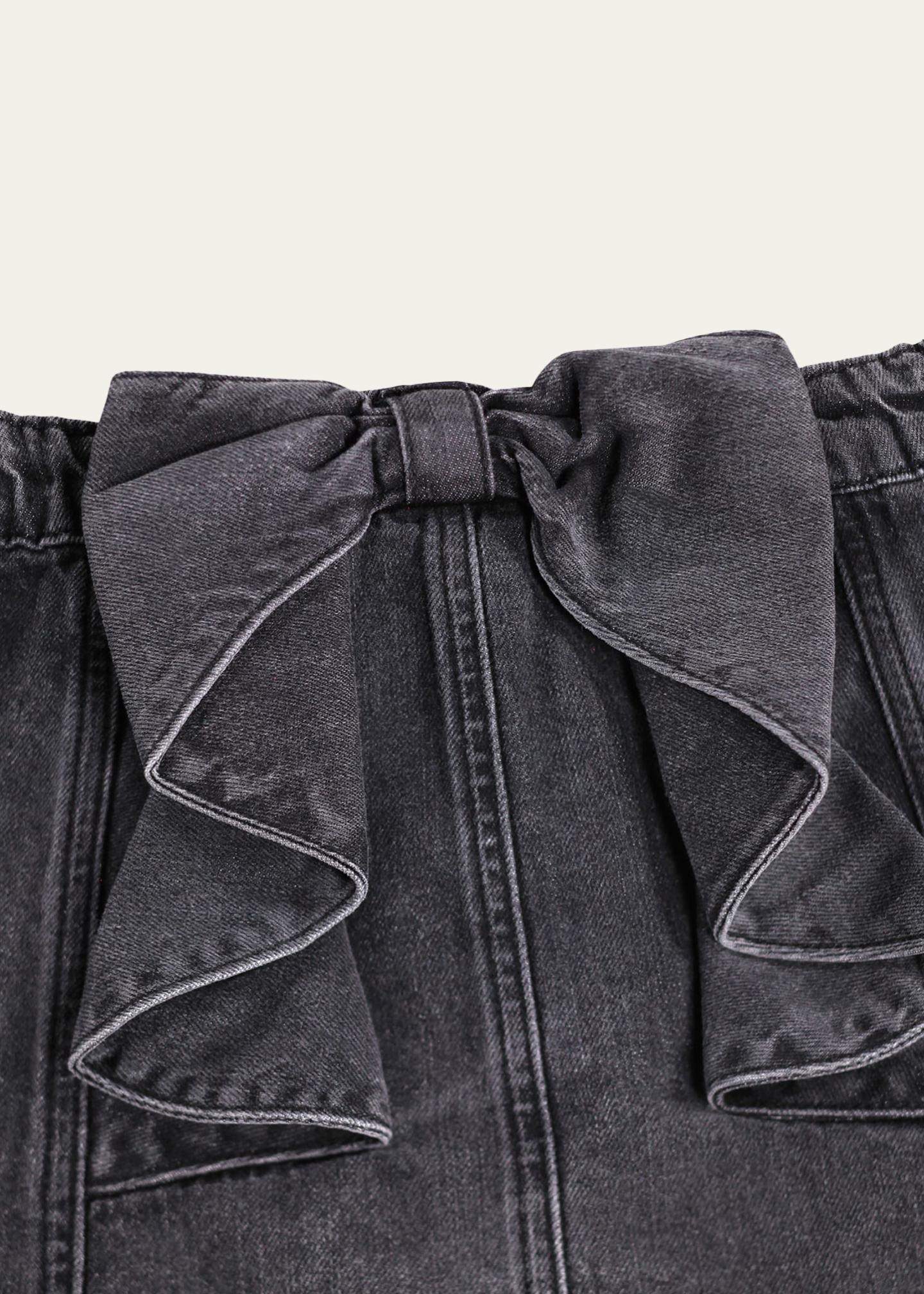 Molo Girl's Bellamy Denim Mini Skirt, Size 3-6 - Bergdorf Goodman