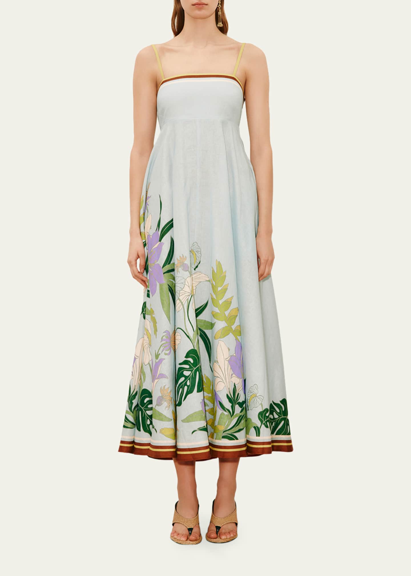 alemais linen midi dress Alfie Sundress