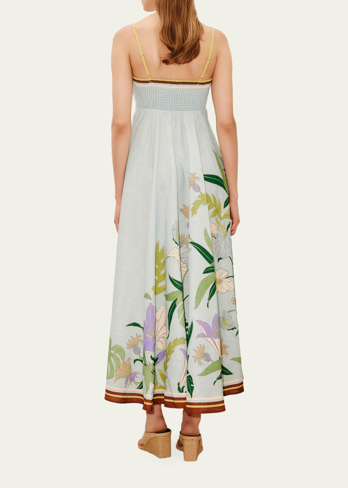 alemais linen midi dress Almais, Printed linen midi dress, Women, Multicolor, US 6, Dresses