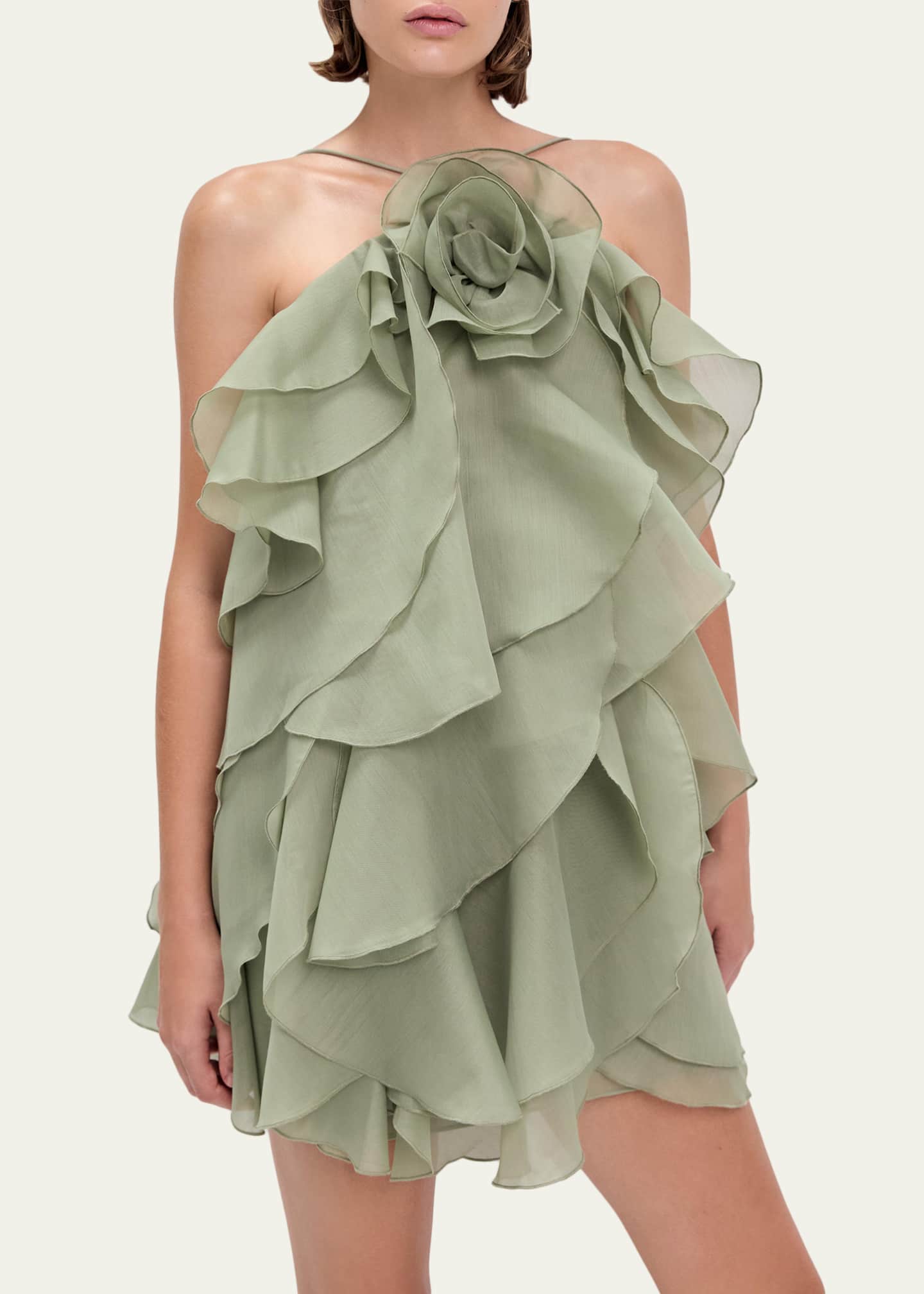 Aje Pandorea Layered Organza Mini Dress - Bergdorf Goodman