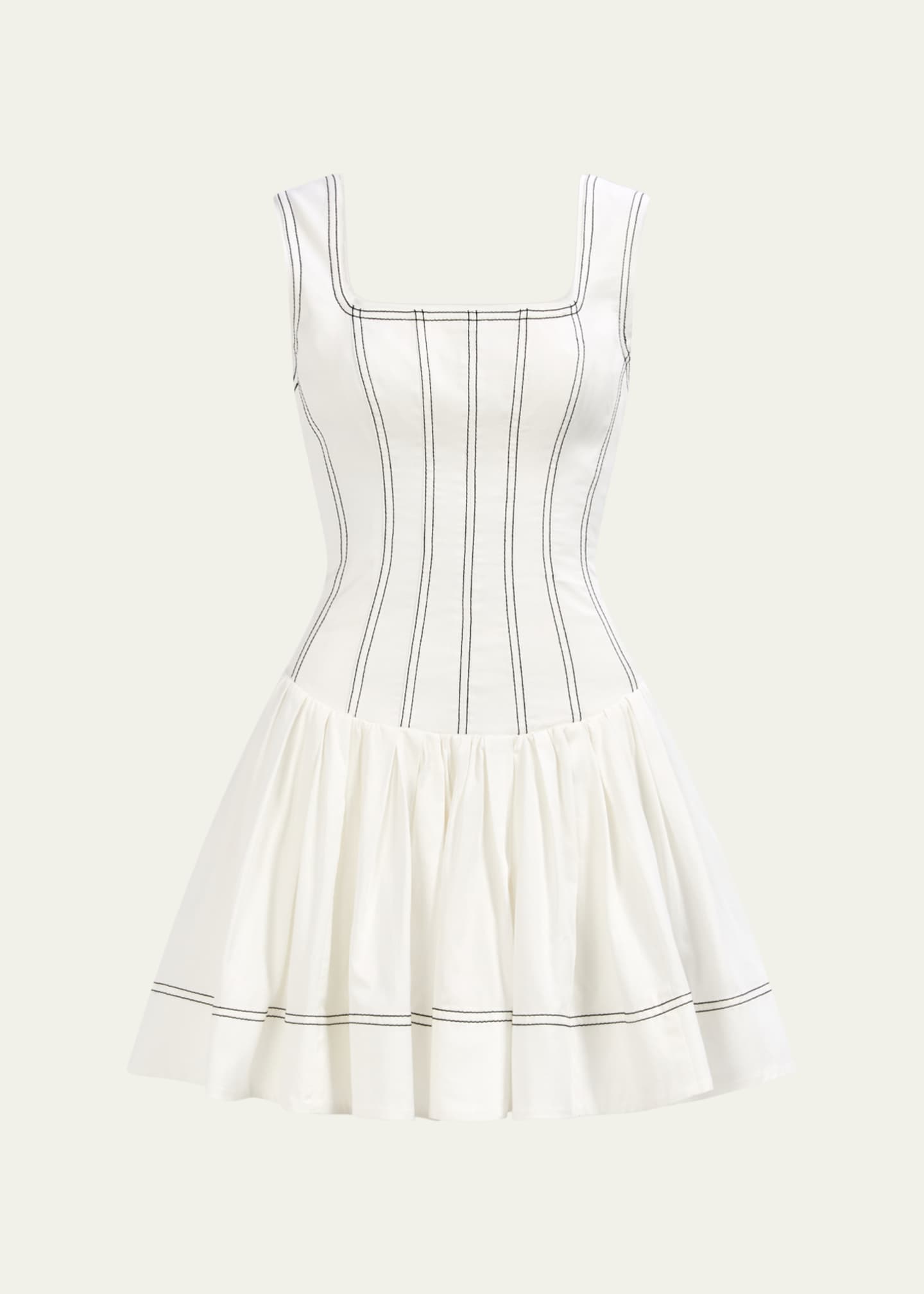 aje drop waist dress Venetia Knit Midi Dress In Colour Cream Size L - Womens Designer Dresses