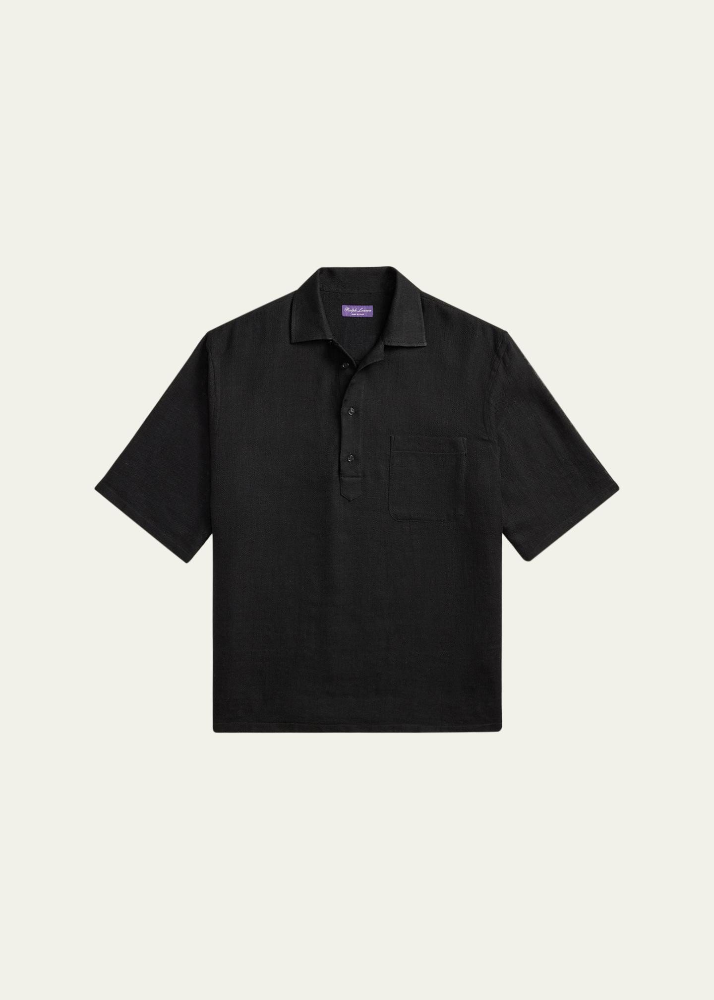 Ralph Lauren Purple Label Men's Linen and Silk Relaxed Basketweave